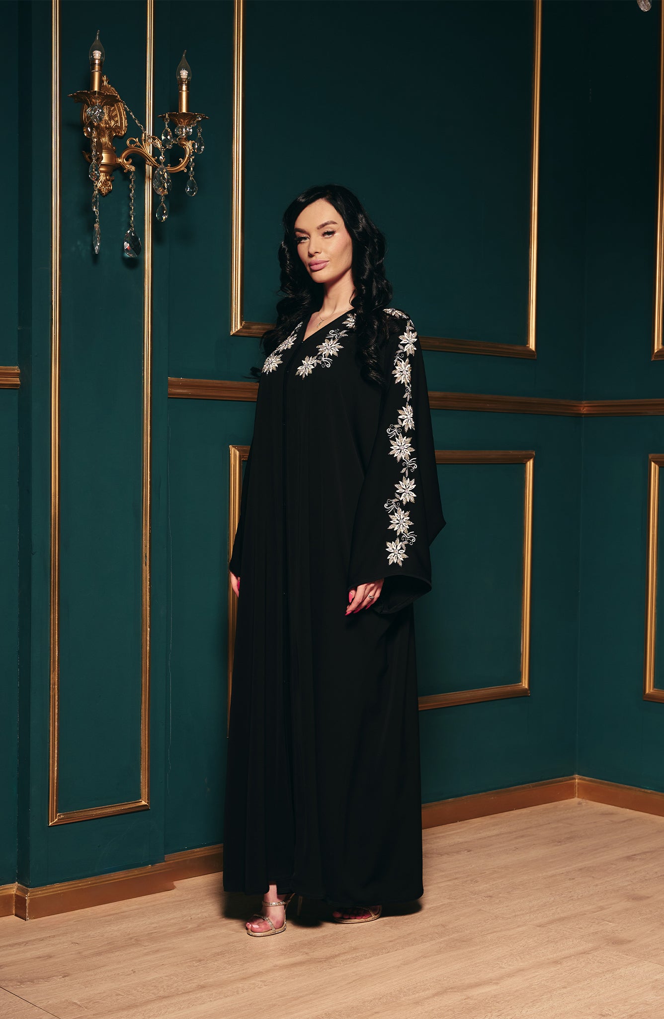 Shomoukh Abaya SS39509-50 - Black