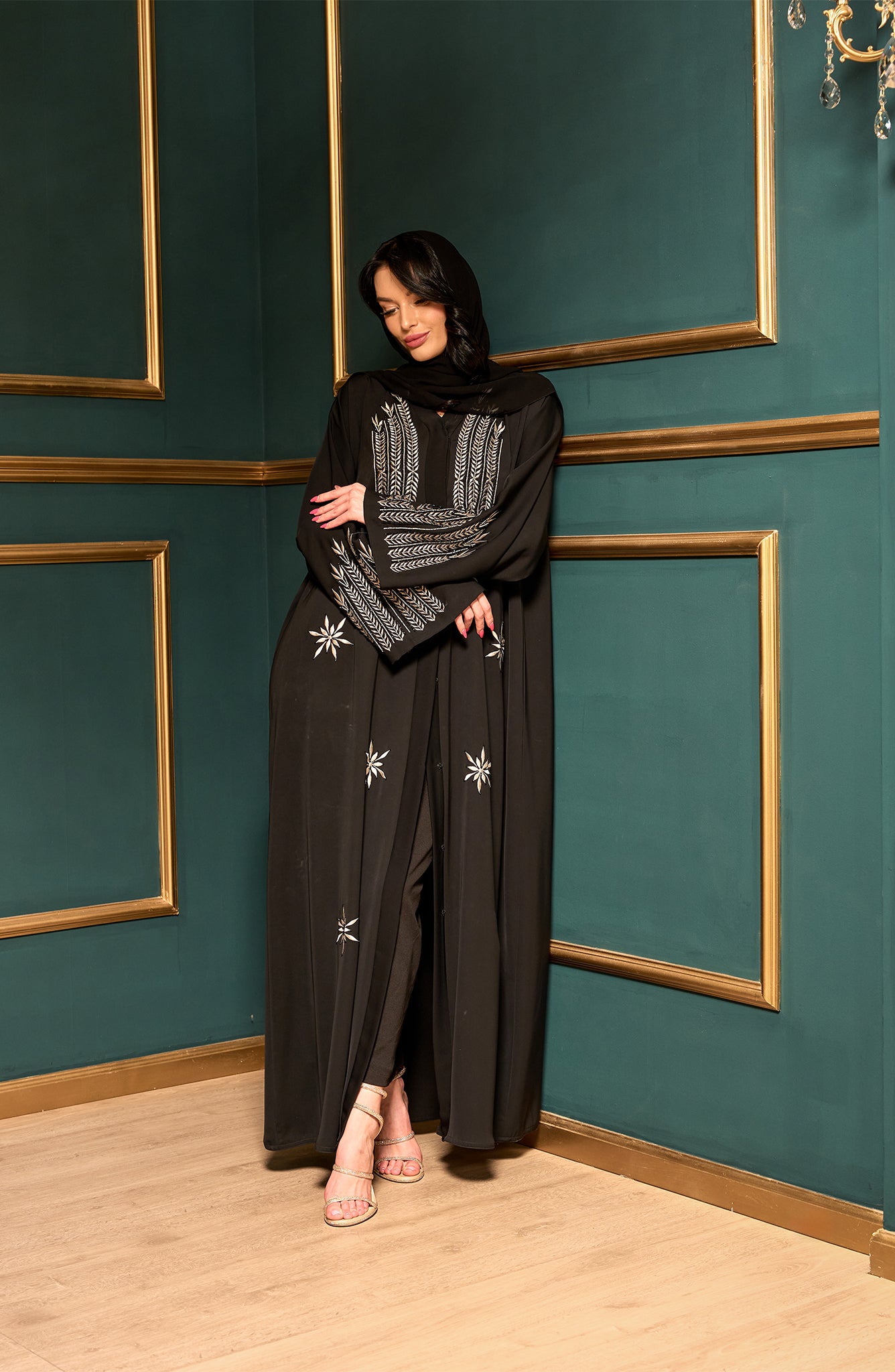 Shomoukh Abaya SS49009-51 - Black