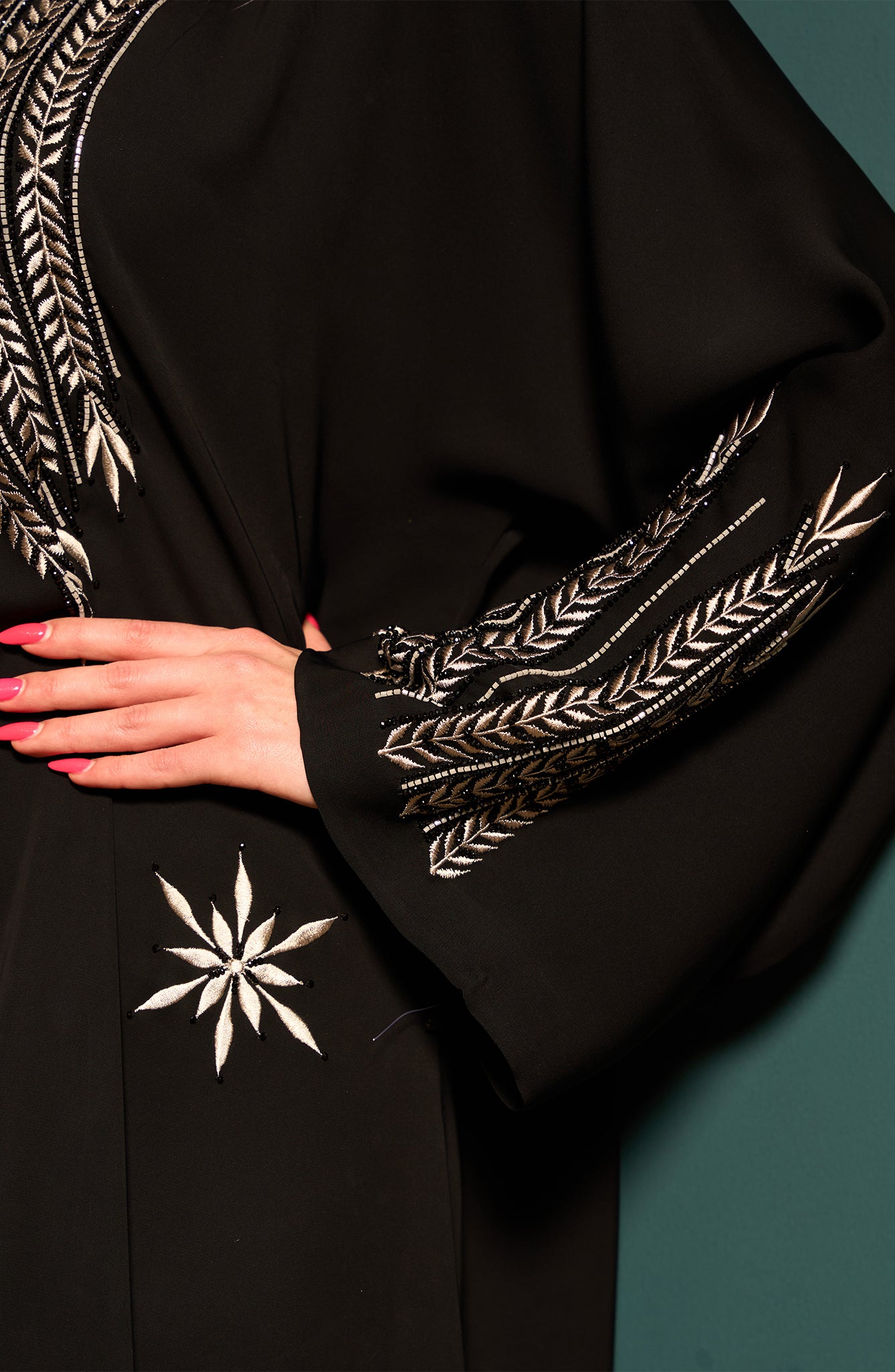 Shomoukh Abaya SS49009-51 - Black