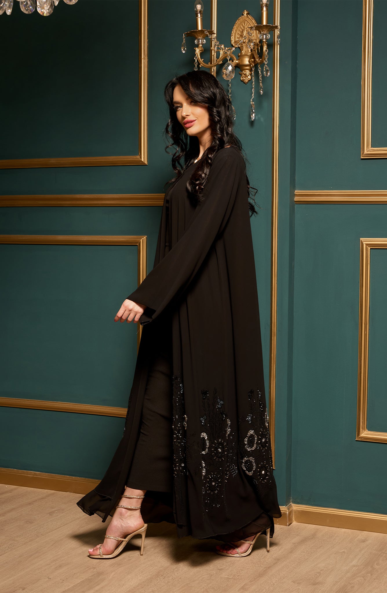 Shomoukh Abaya SS49009-52 - Black