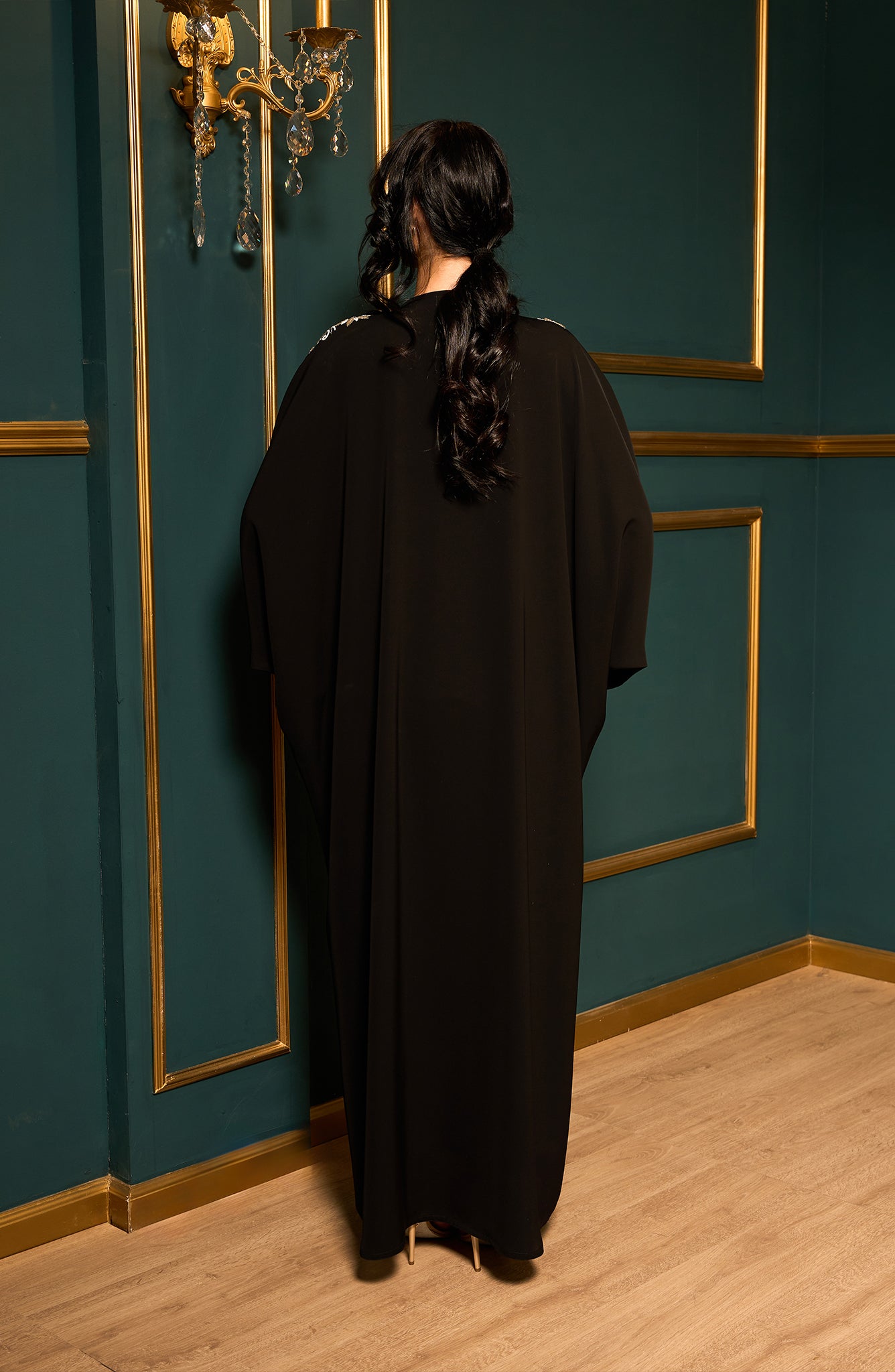 Shomoukh Abaya SS39509-50 - Black