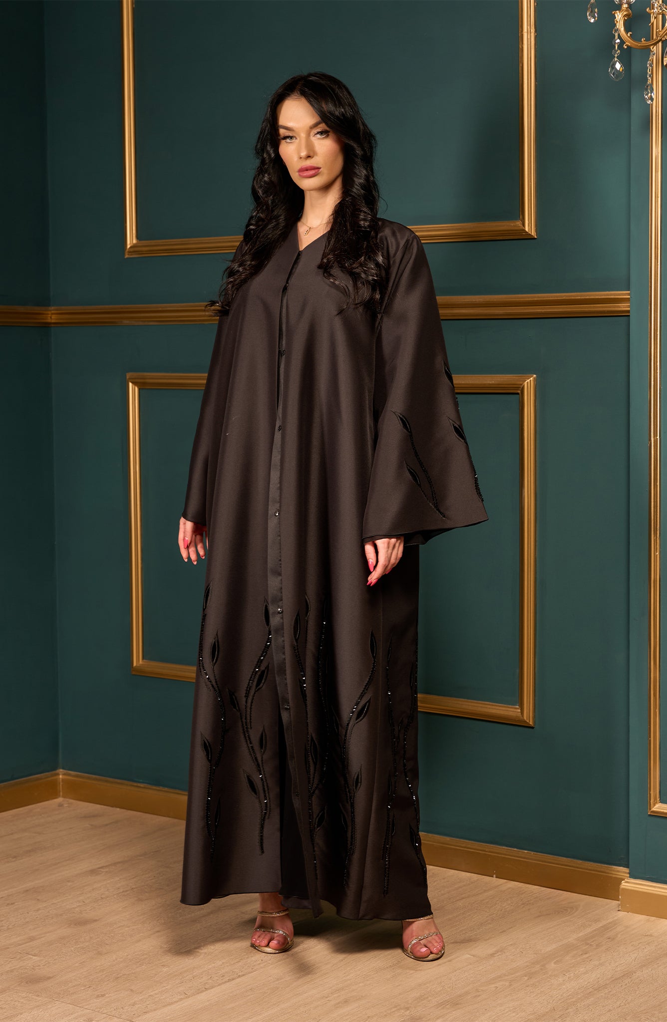 Shomoukh Abaya SS49009-54 - Black