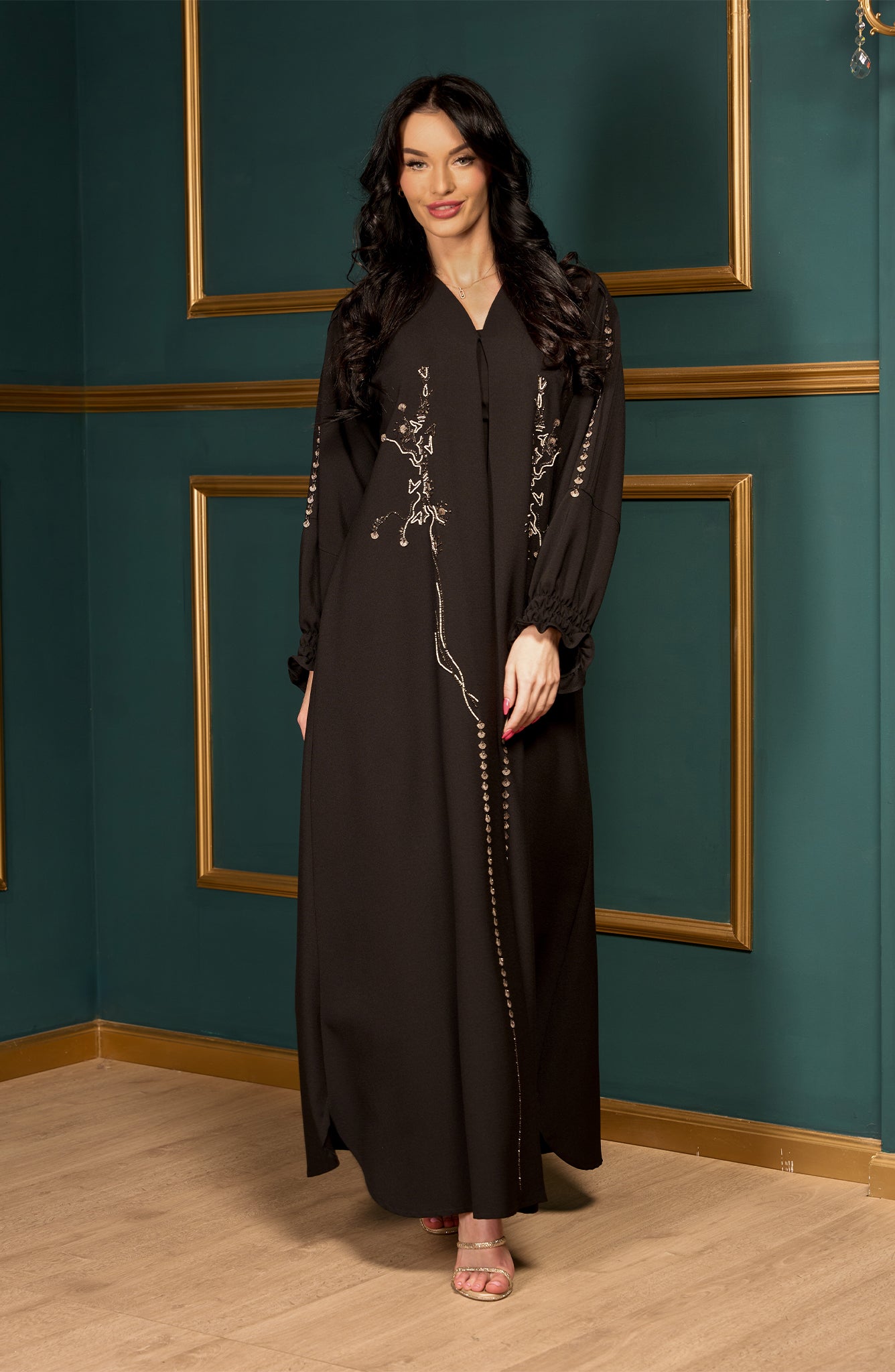 Shomoukh Abaya SS39509-55 - Black