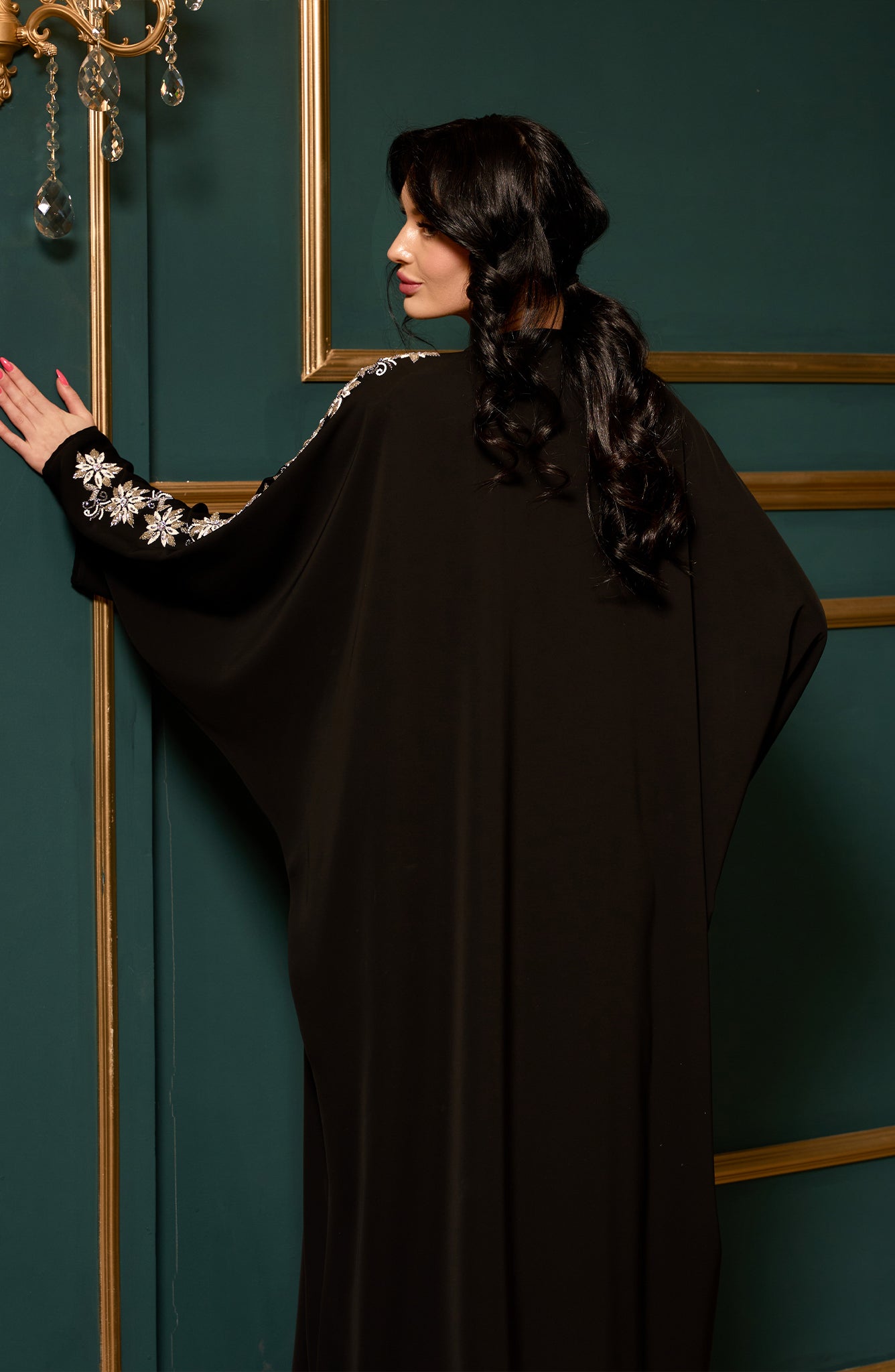 Shomoukh Abaya SS39509-50 - Black