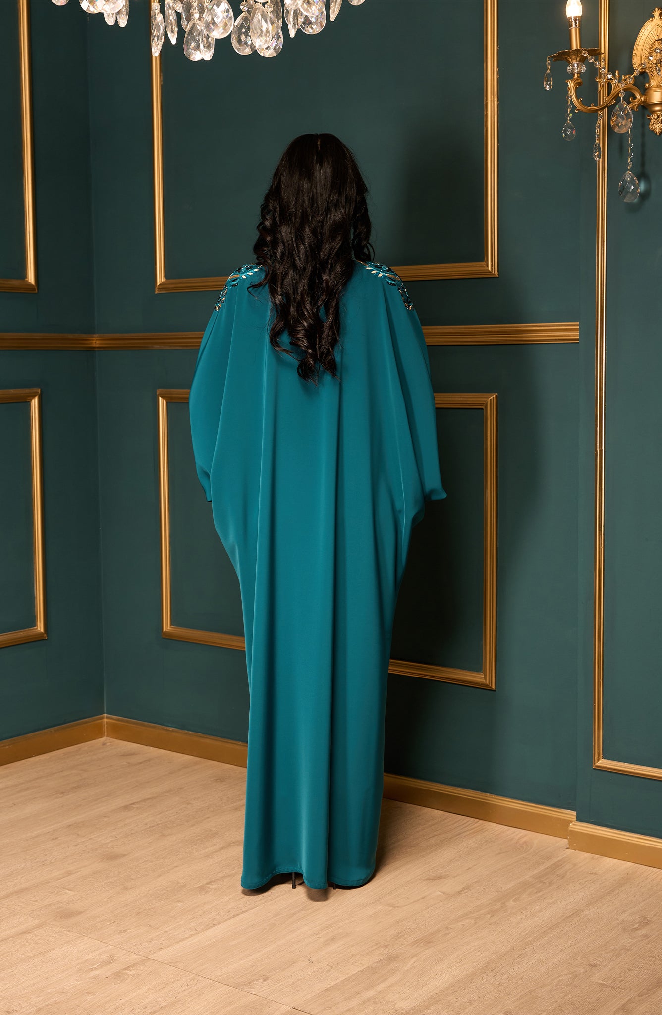 Shomoukh Abaya SS39509-58 - Teal