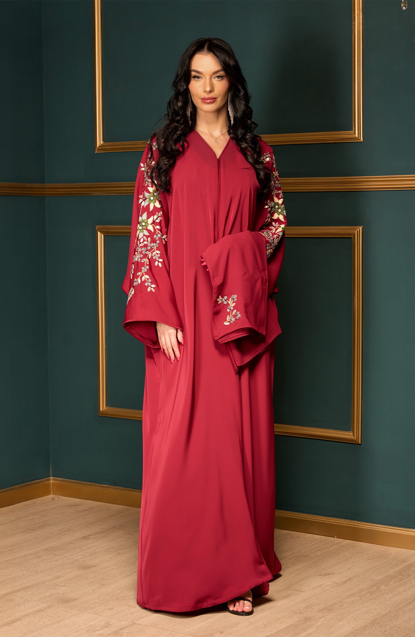 Shomoukh Abaya SS39509-60 - Red