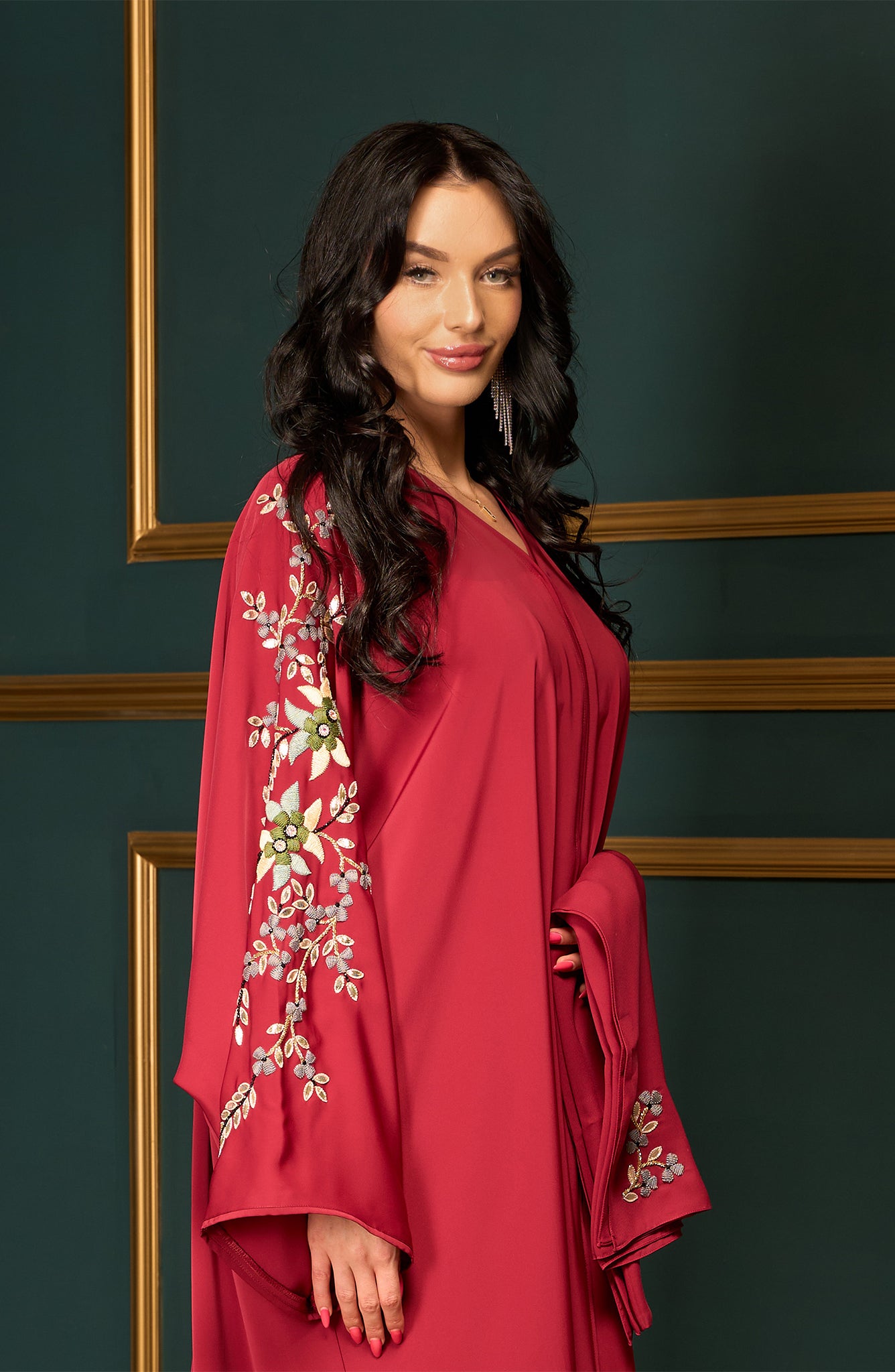 Shomoukh Abaya SS39509-60 - Red