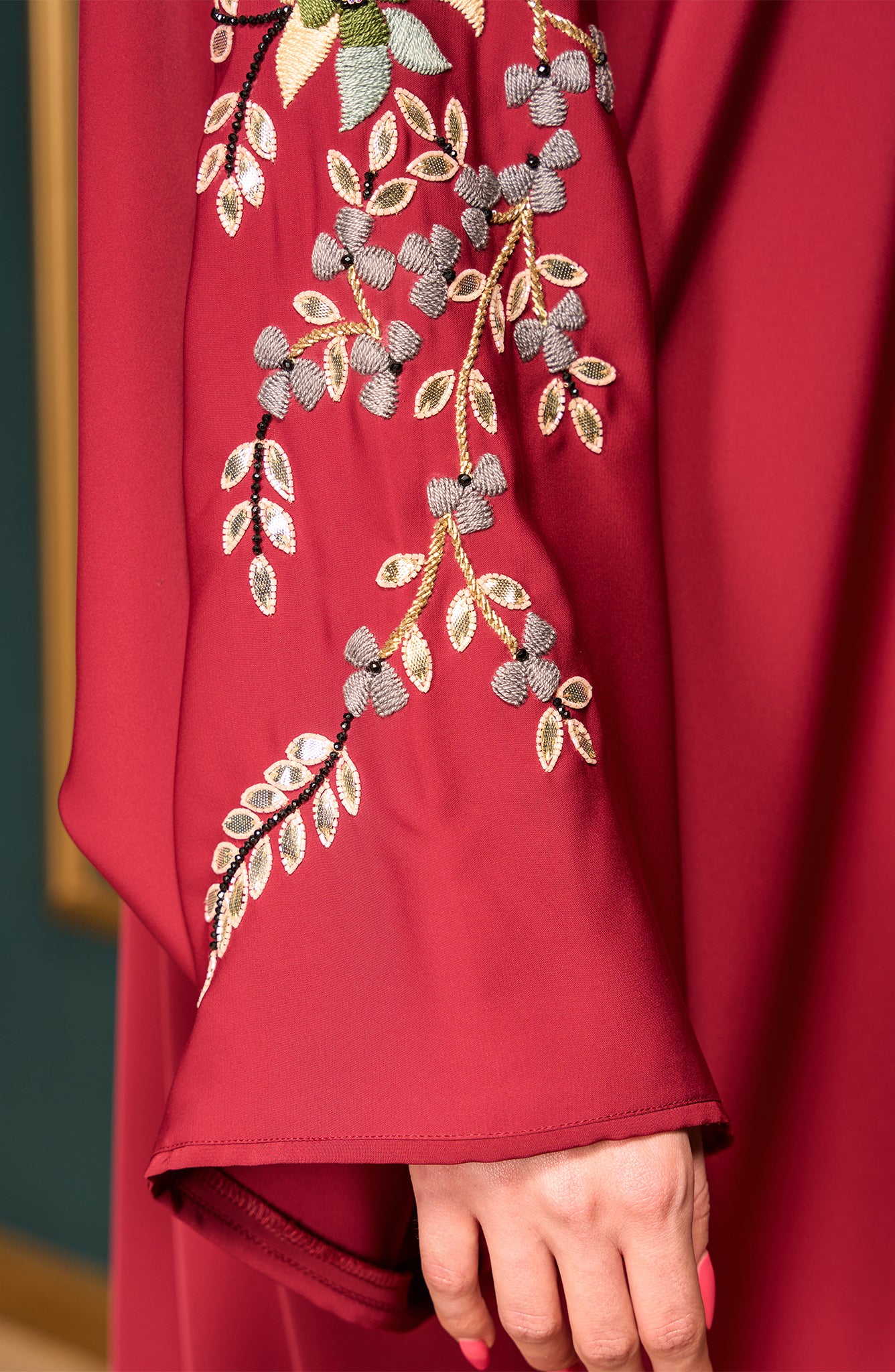 Shomoukh Abaya SS39509-60 - Red