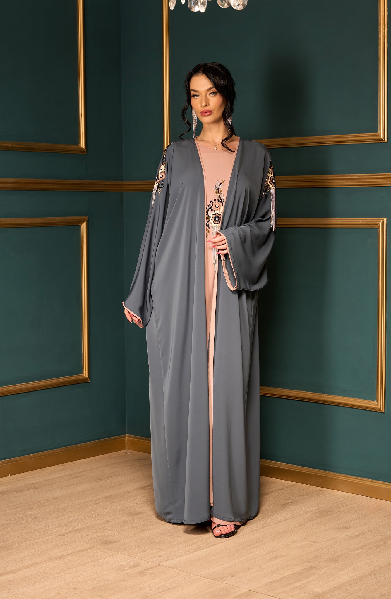 Shomoukh Abaya SS49509-63 - colored