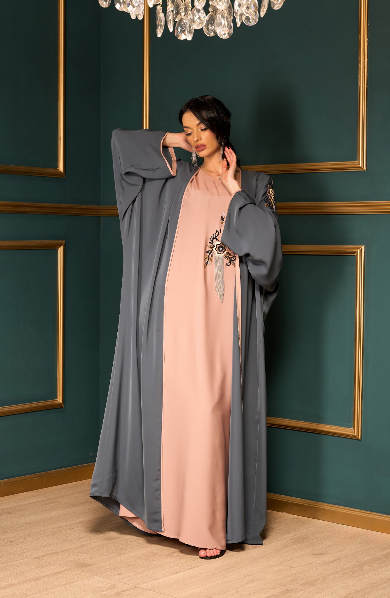 Shomoukh Abaya SS49509-63 - colored