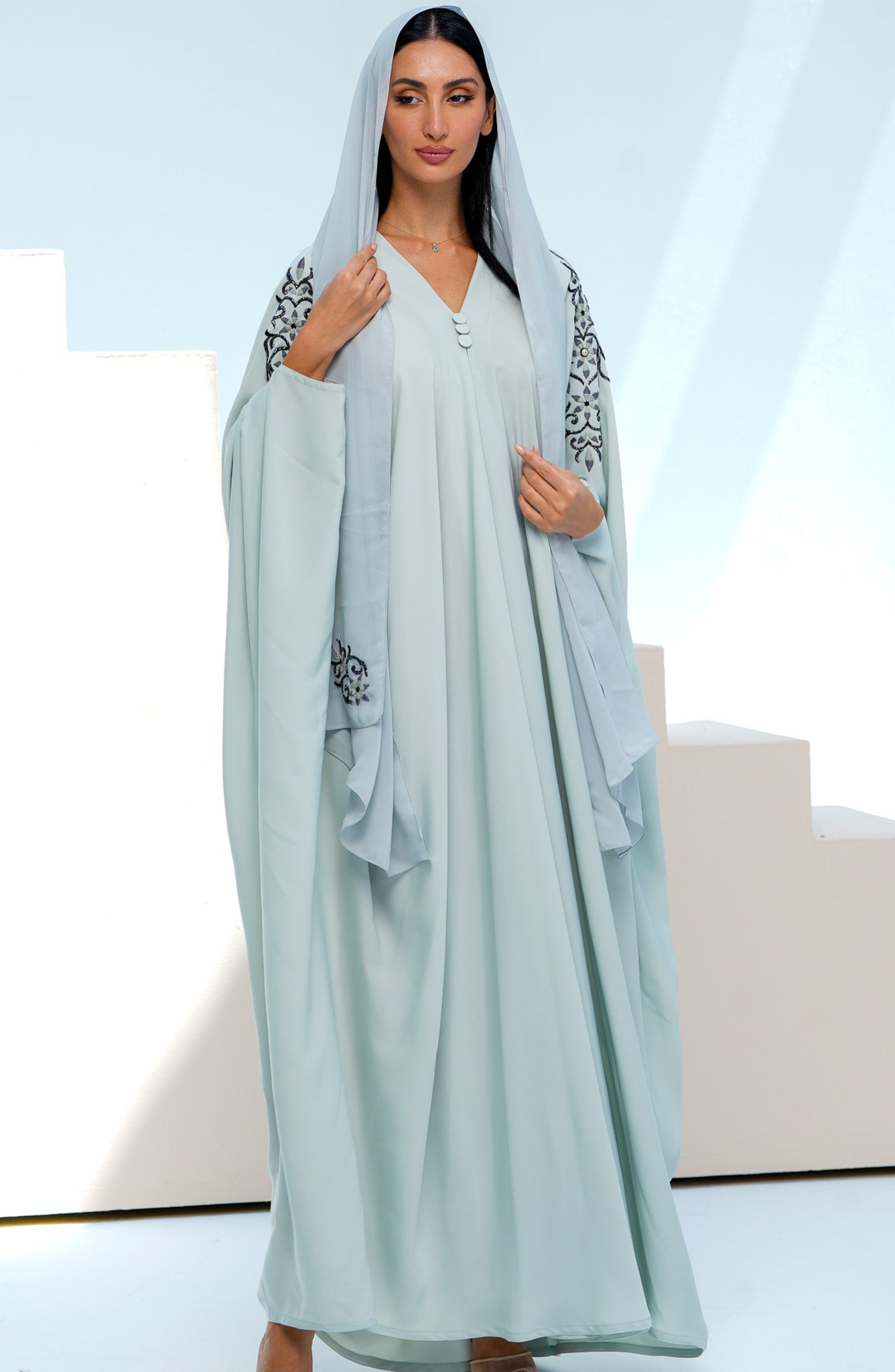 Shomoukh Abaya SS39509-12 - Blue