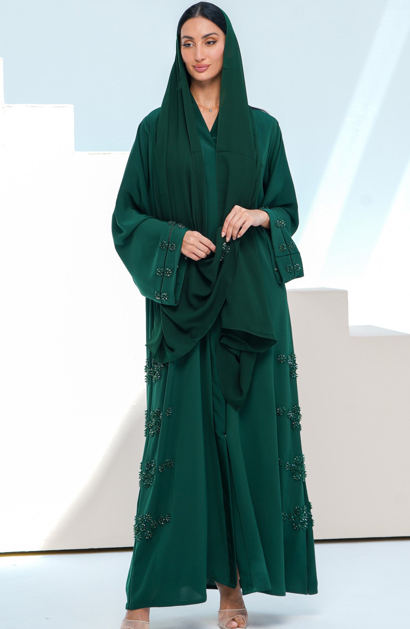 Shomoukh Abaya SS39809-8 - Green