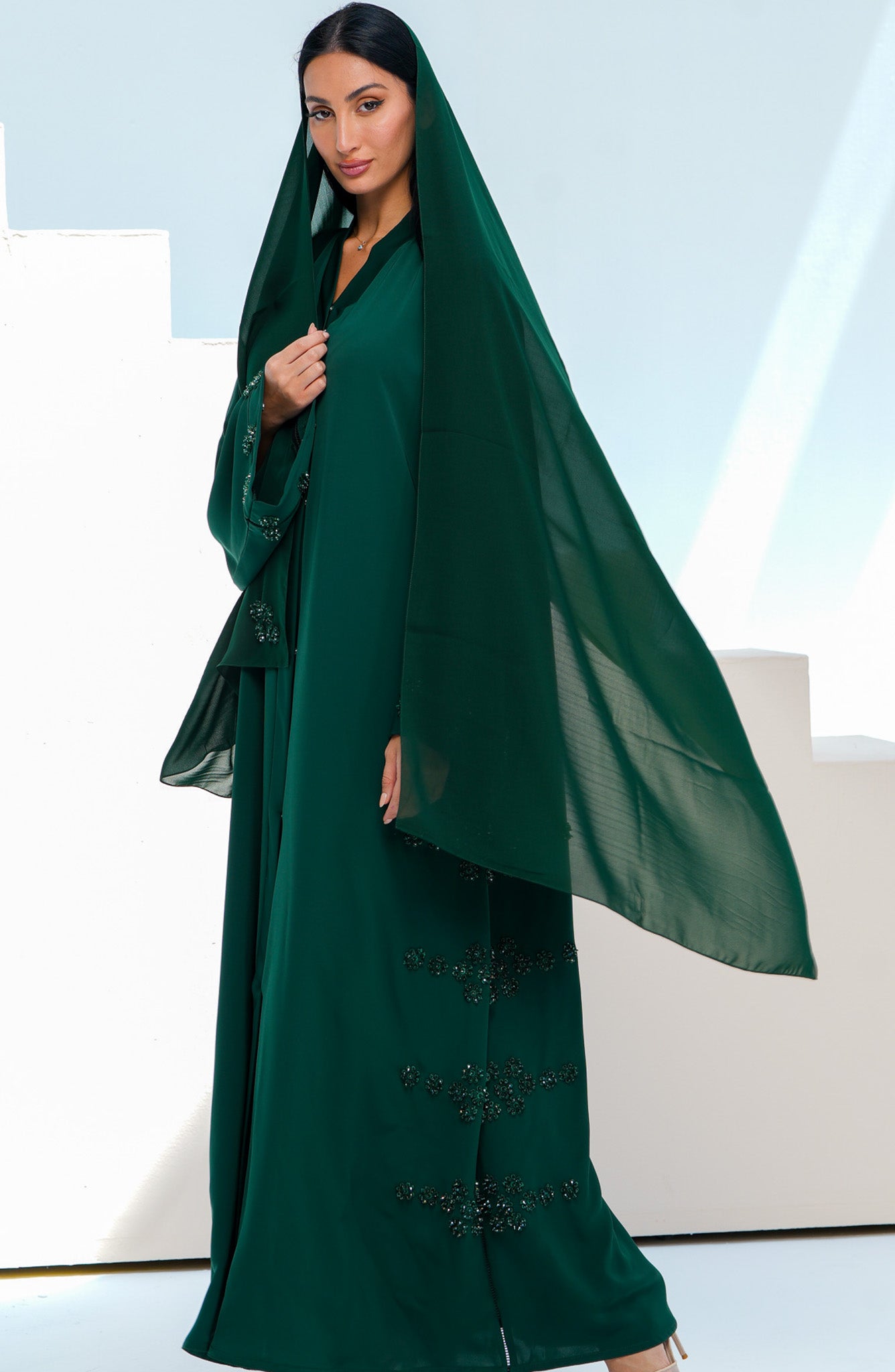 Shomoukh Abaya SS39809-8 - Green