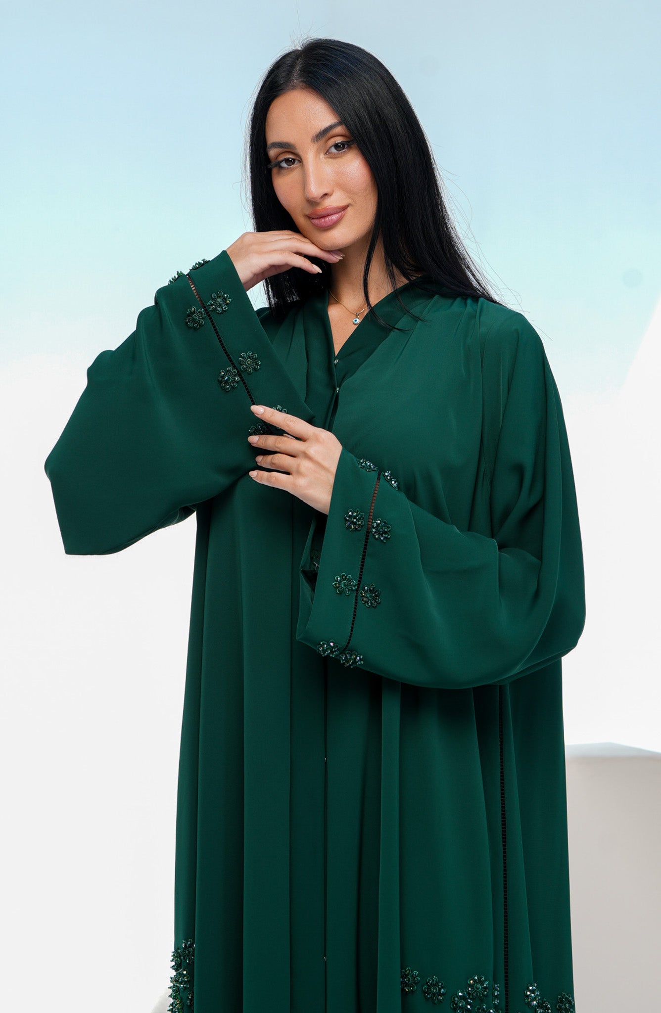 Shomoukh Abaya SS39809-8 - Green