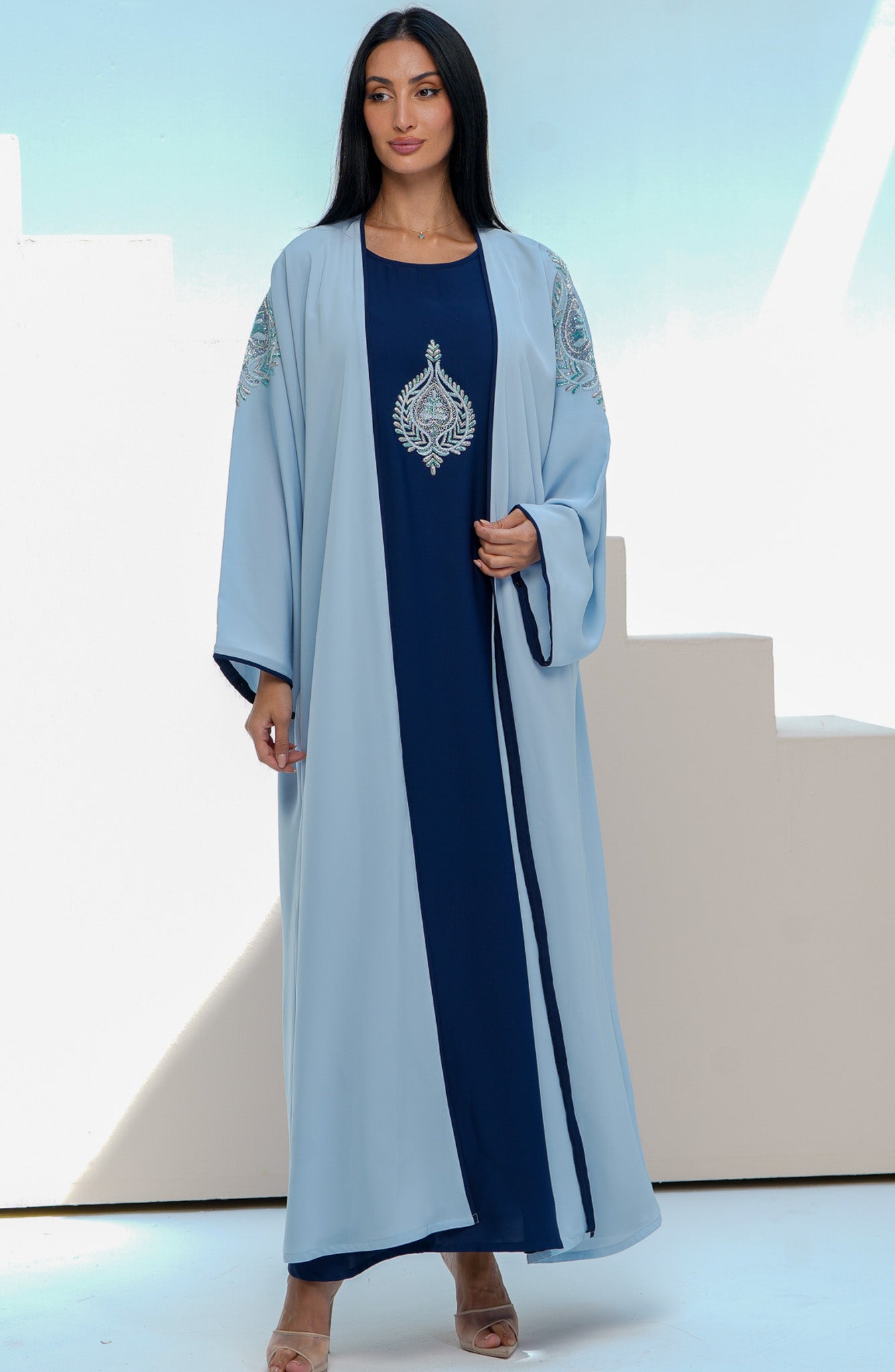 Shomoukh Abaya SS49209-3 - Blue