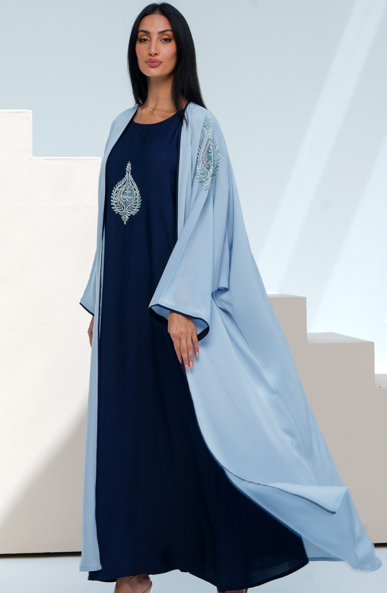 Shomoukh Abaya SS49209-3 - Blue