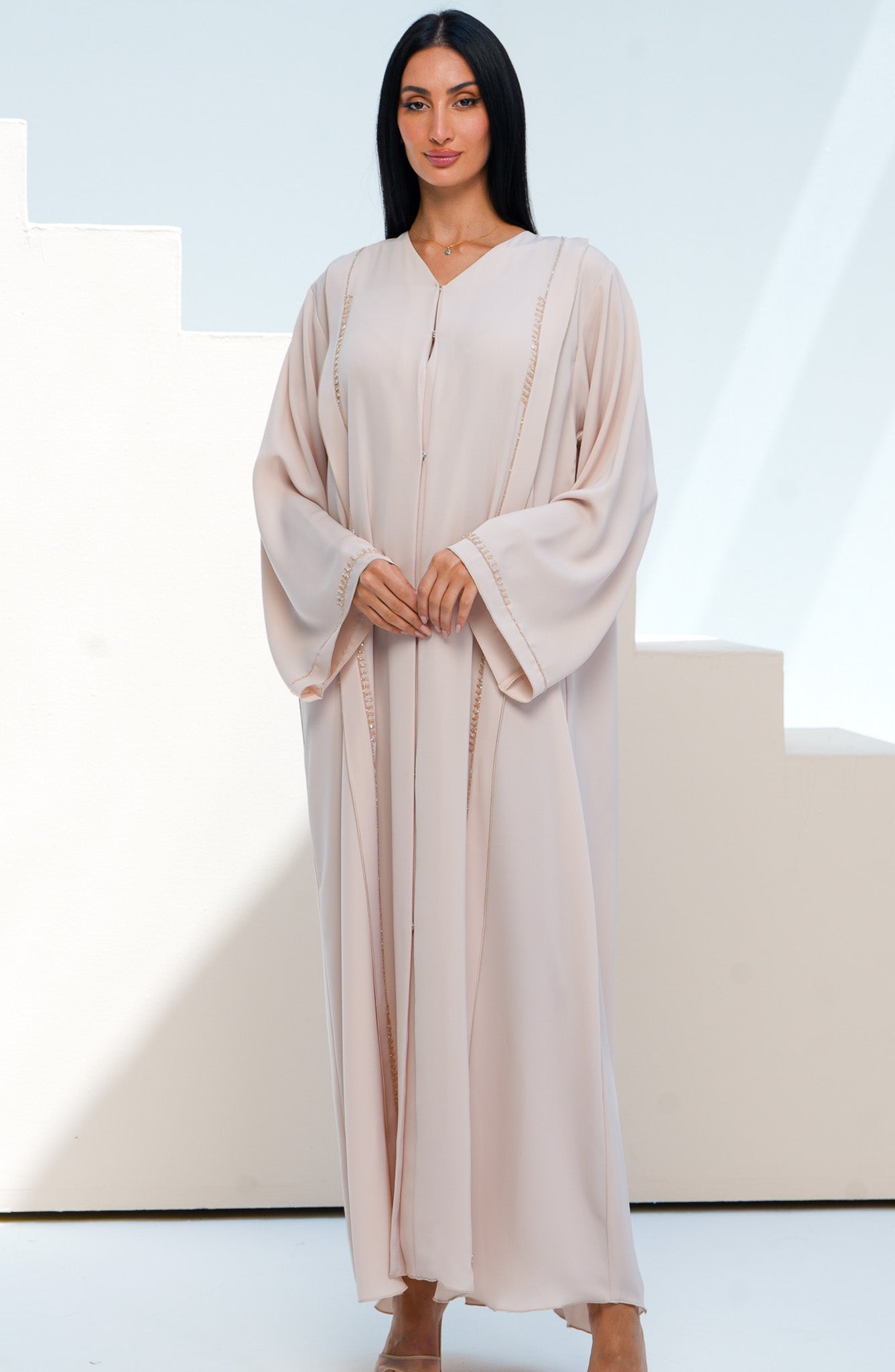 Shomoukh Abaya SS29809-15 - Beige