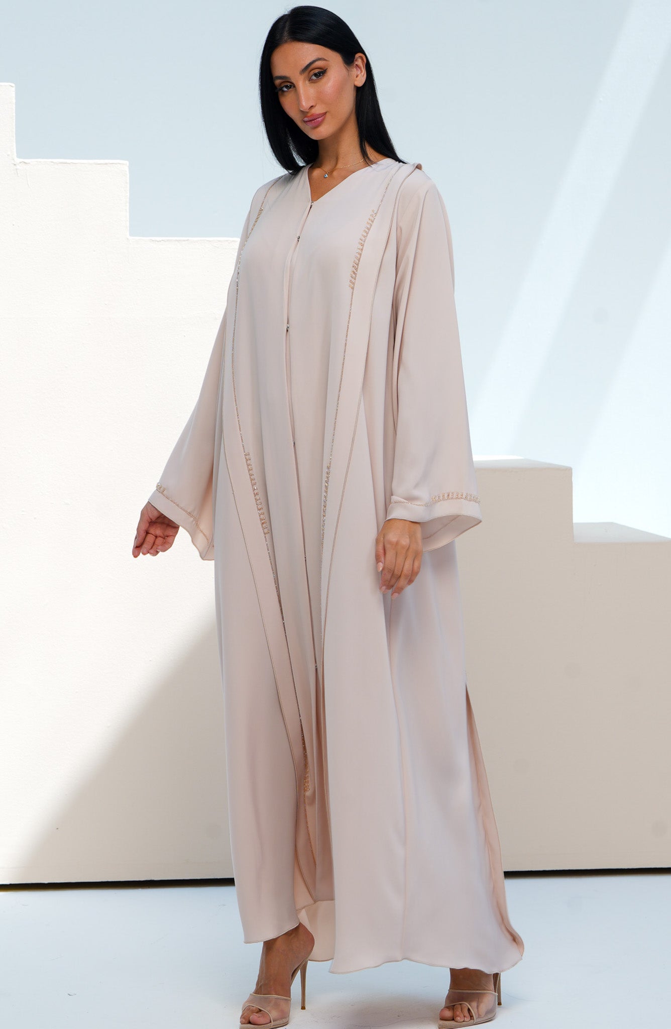 Shomoukh Abaya SS29809-15 - Beige