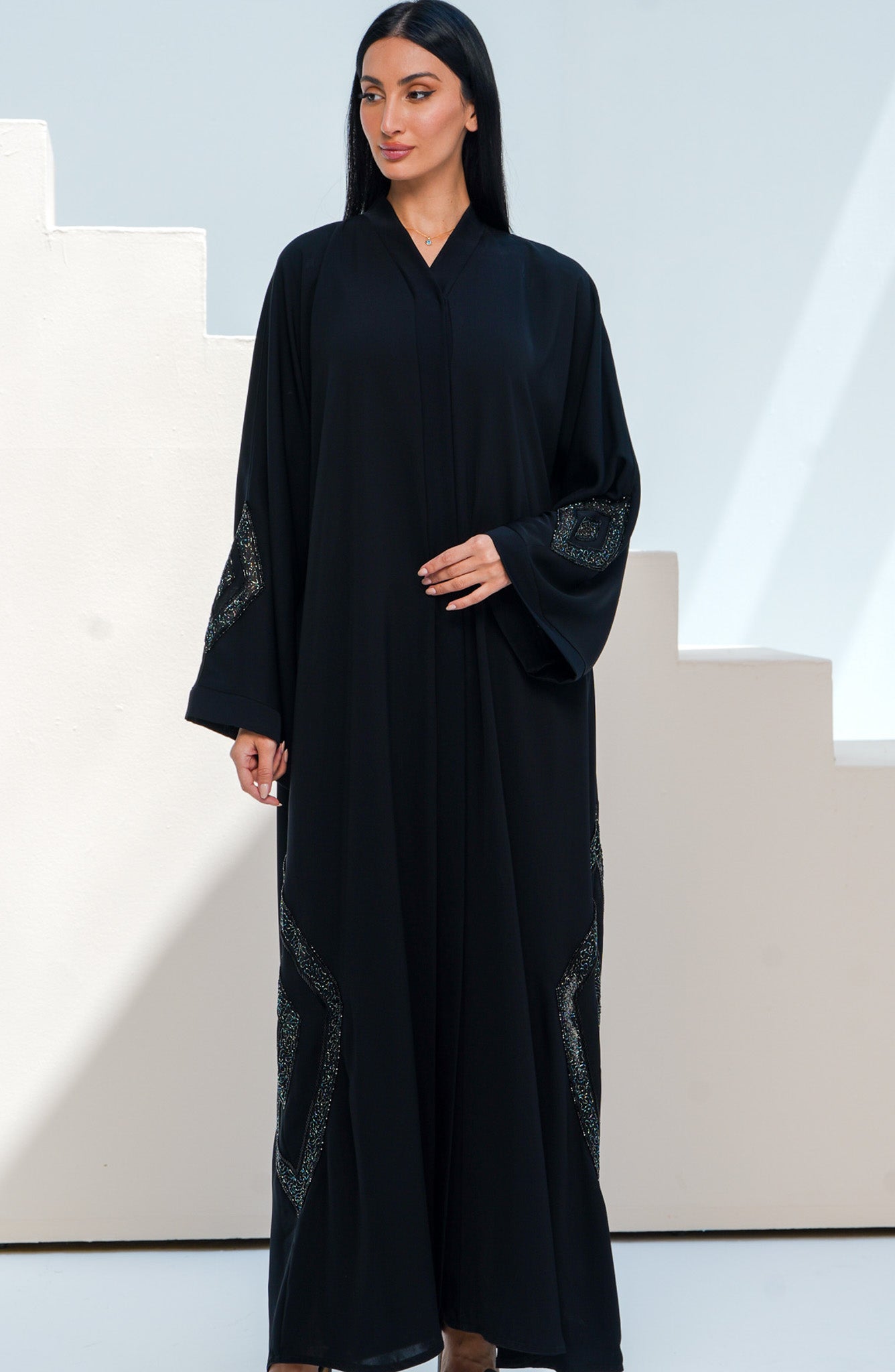 Shomoukh Abaya SS49009-31 - Black