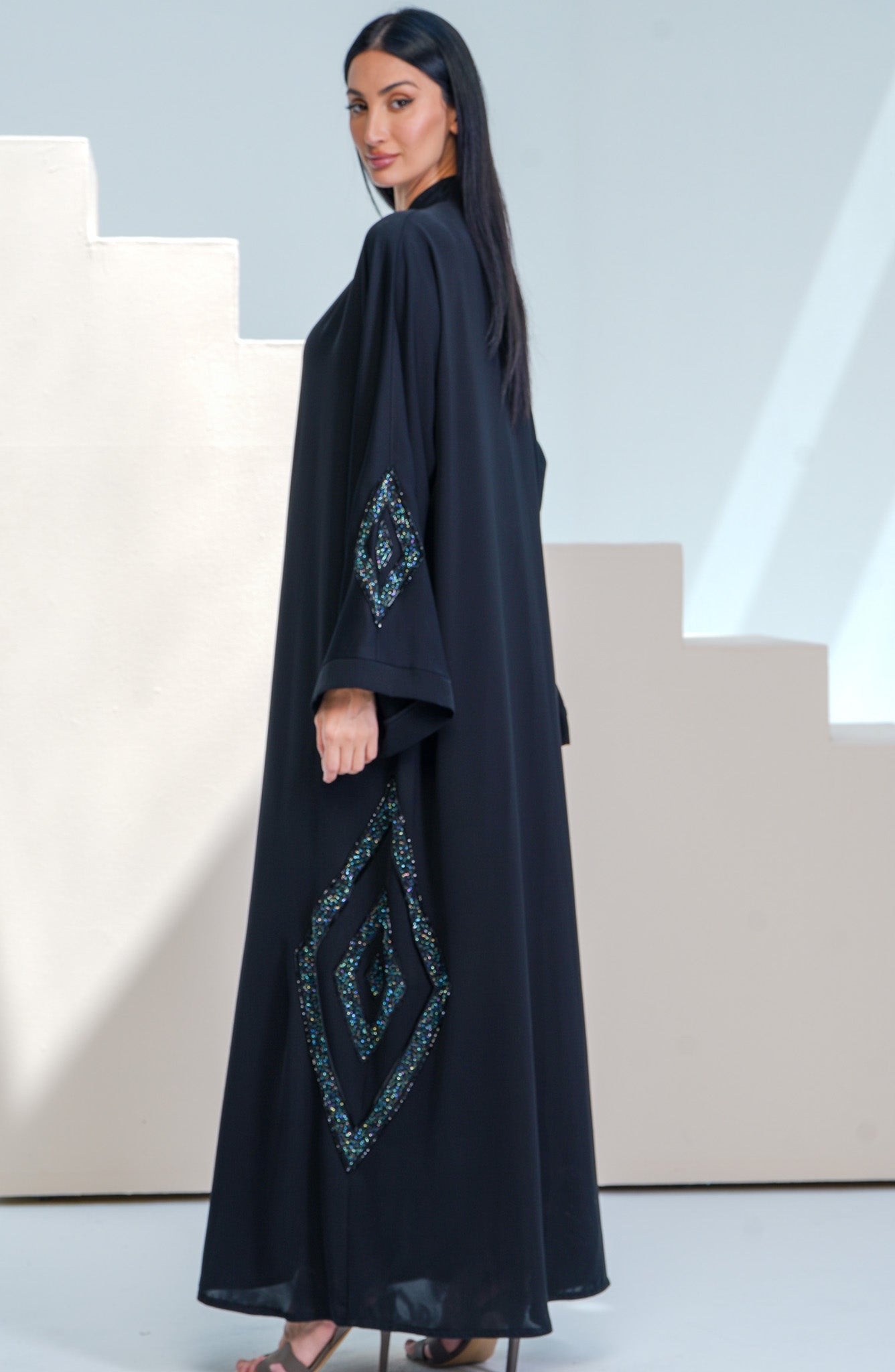 Shomoukh Abaya SS49009-31 - Black