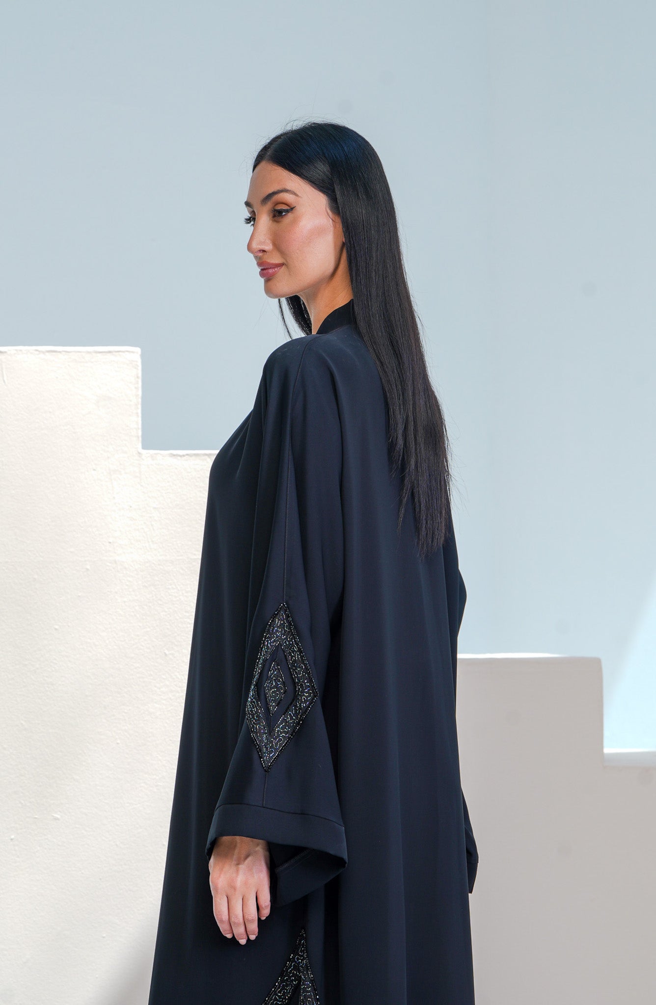 Shomoukh Abaya SS49009-31 - Black