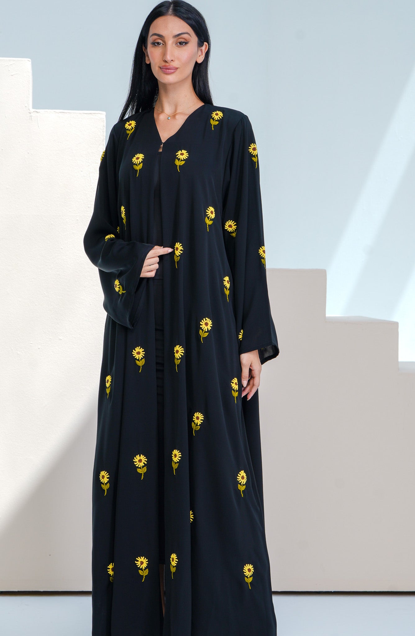 Shomoukh Abaya SS29809-9 - Black