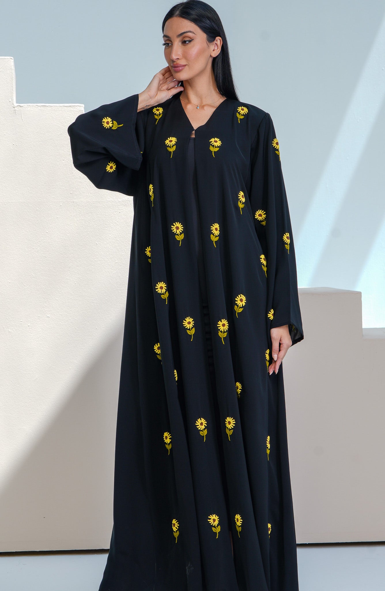 Shomoukh Abaya SS29809-9 - Black