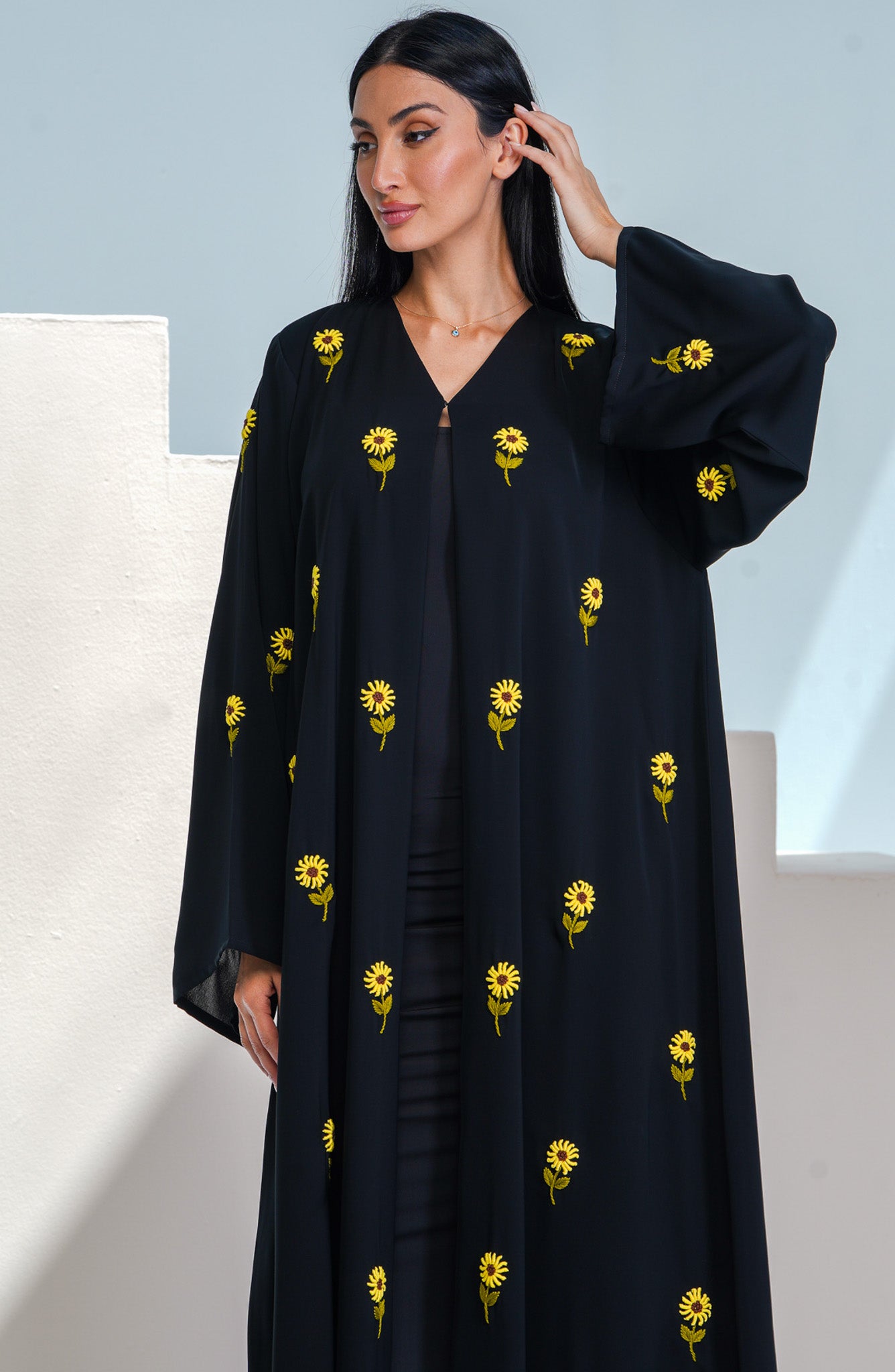 Shomoukh Abaya SS29809-9 - Black