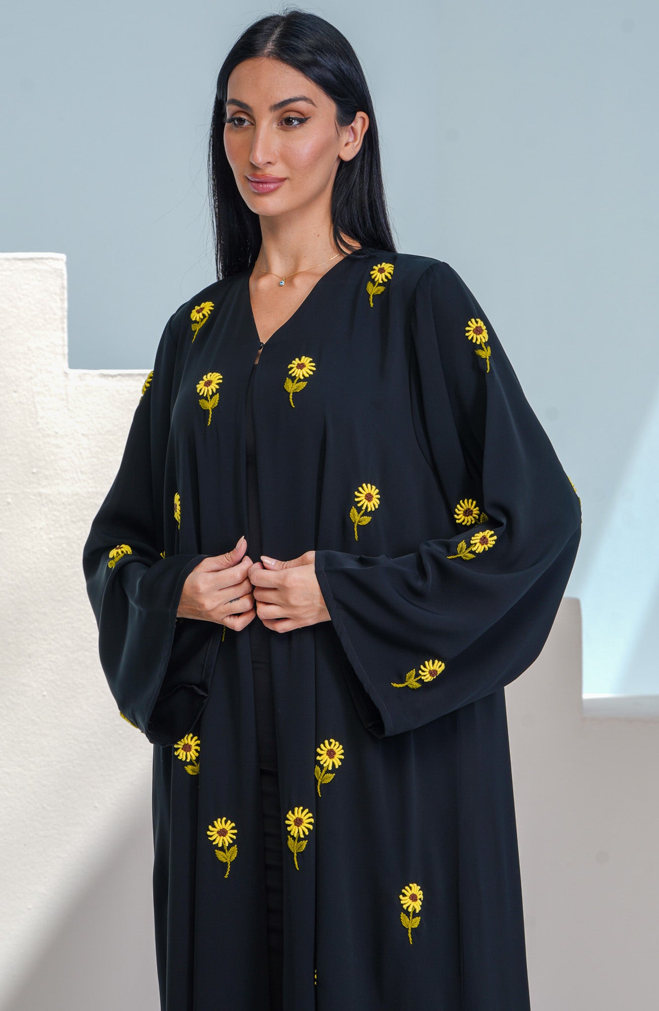 Shomoukh Abaya SS29809-9 - Black