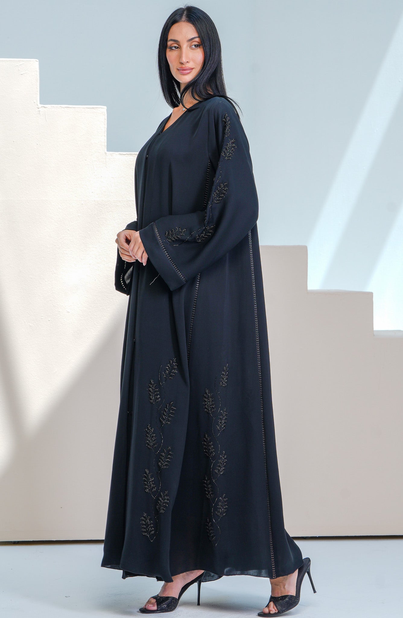 Shomoukh Abaya SS49009-22 - Black