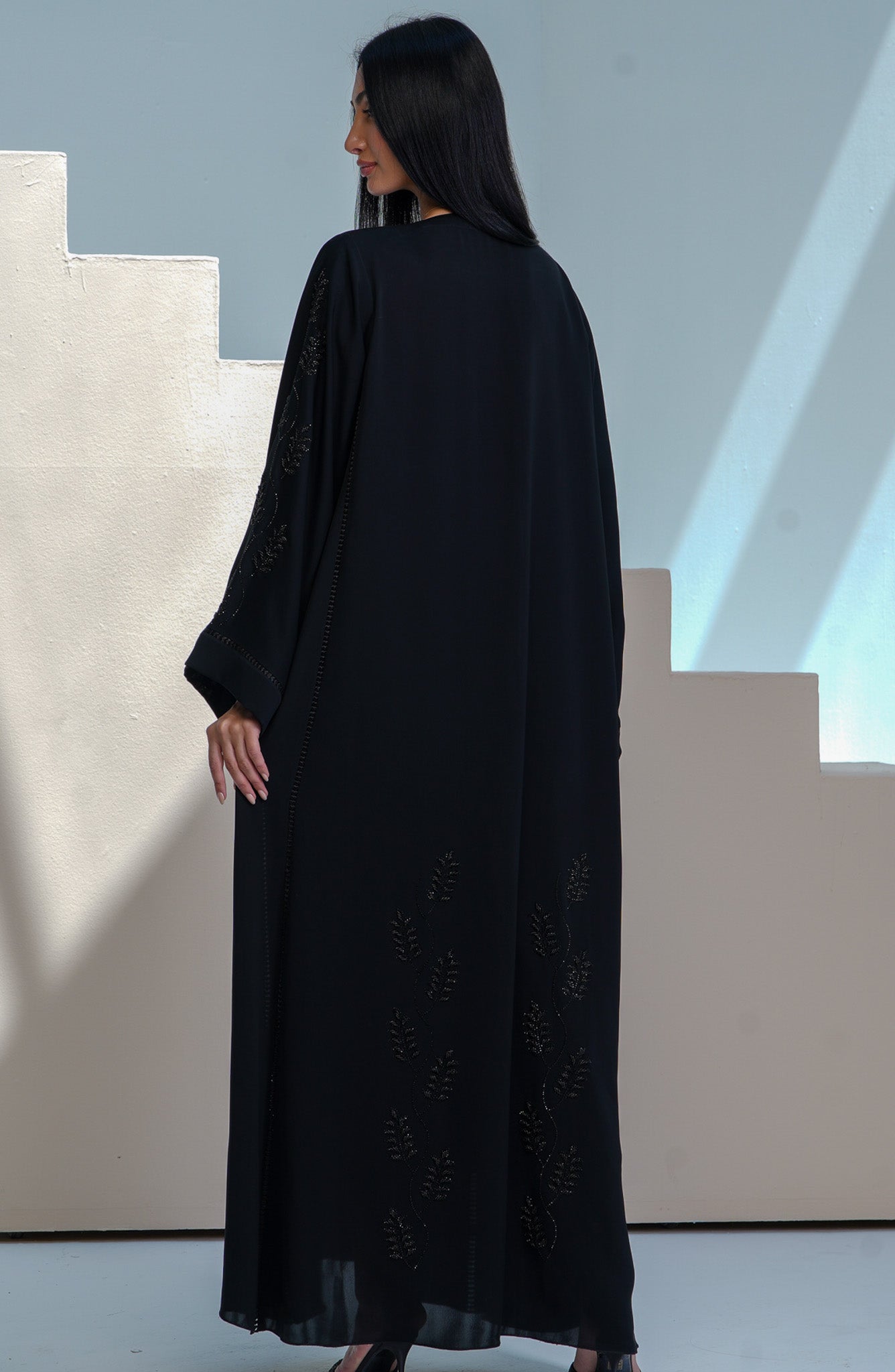 Shomoukh Abaya SS49009-22 - Black