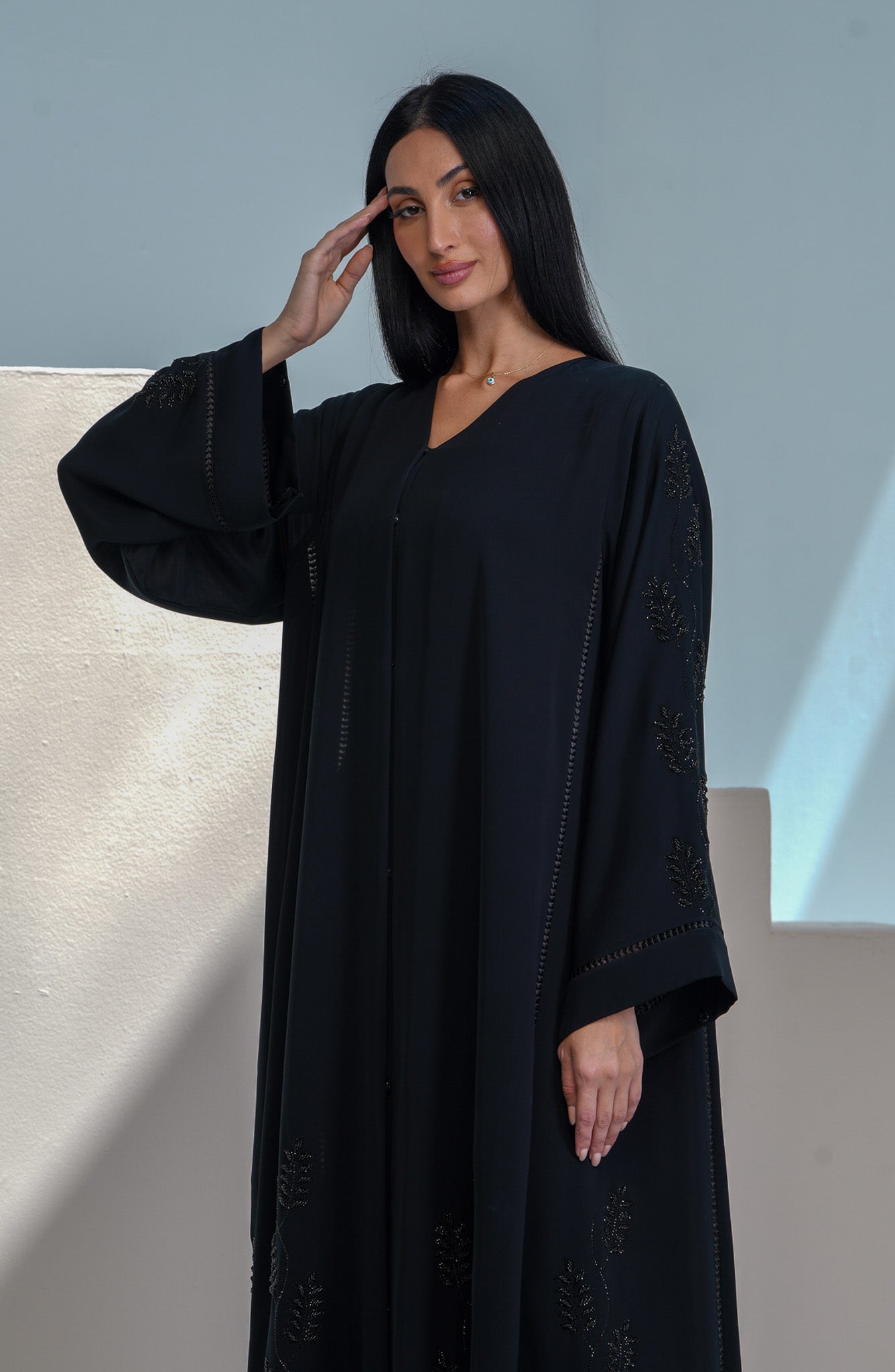 Shomoukh Abaya SS49009-22 - Black