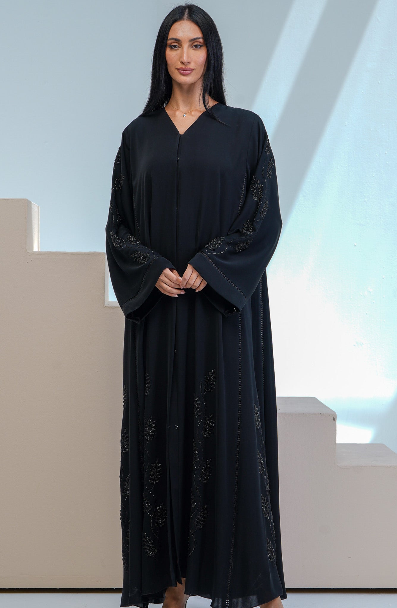 Shomoukh Abaya SS49009-22 - Black