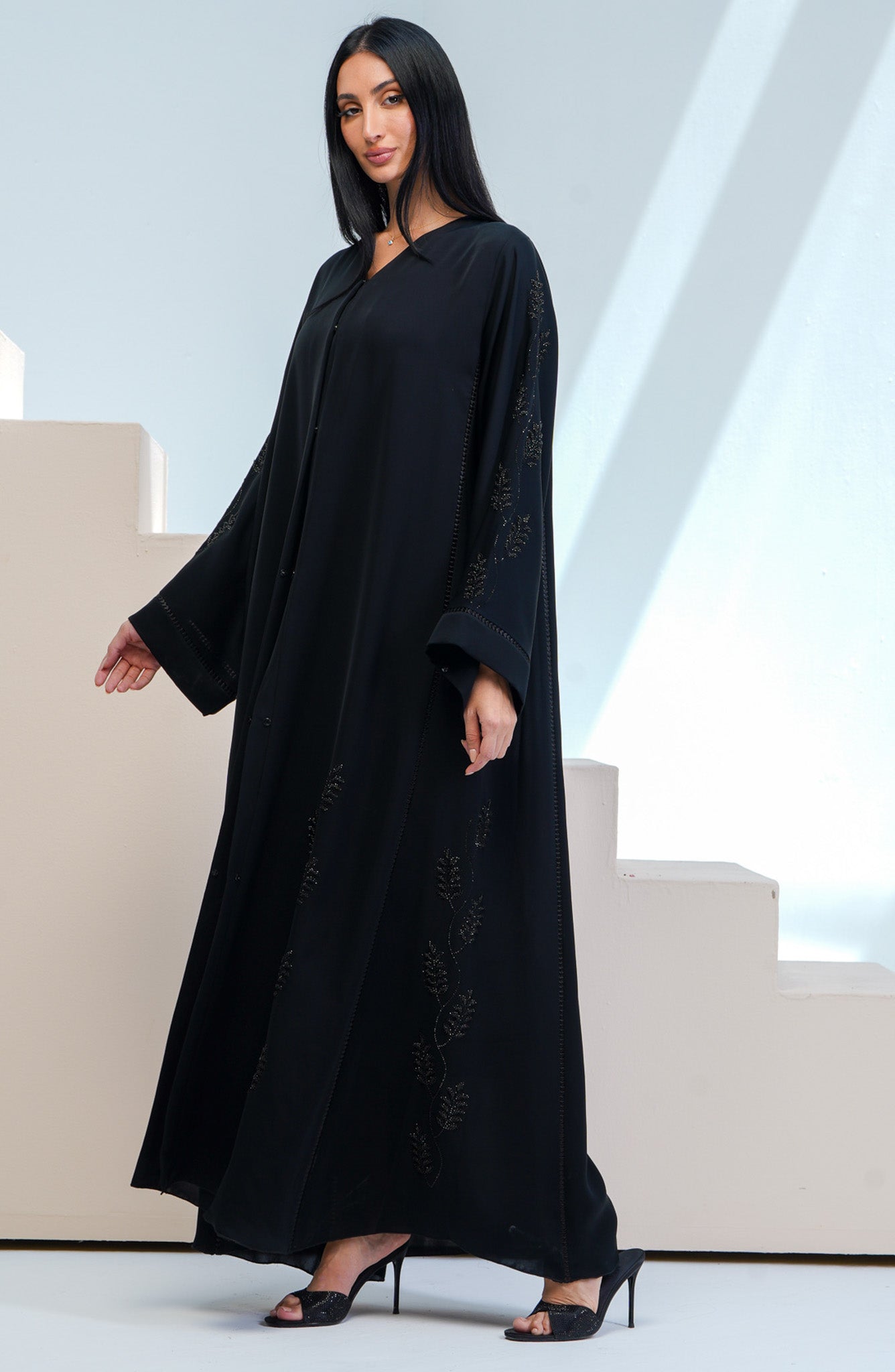 Shomoukh Abaya SS49009-22 - Black