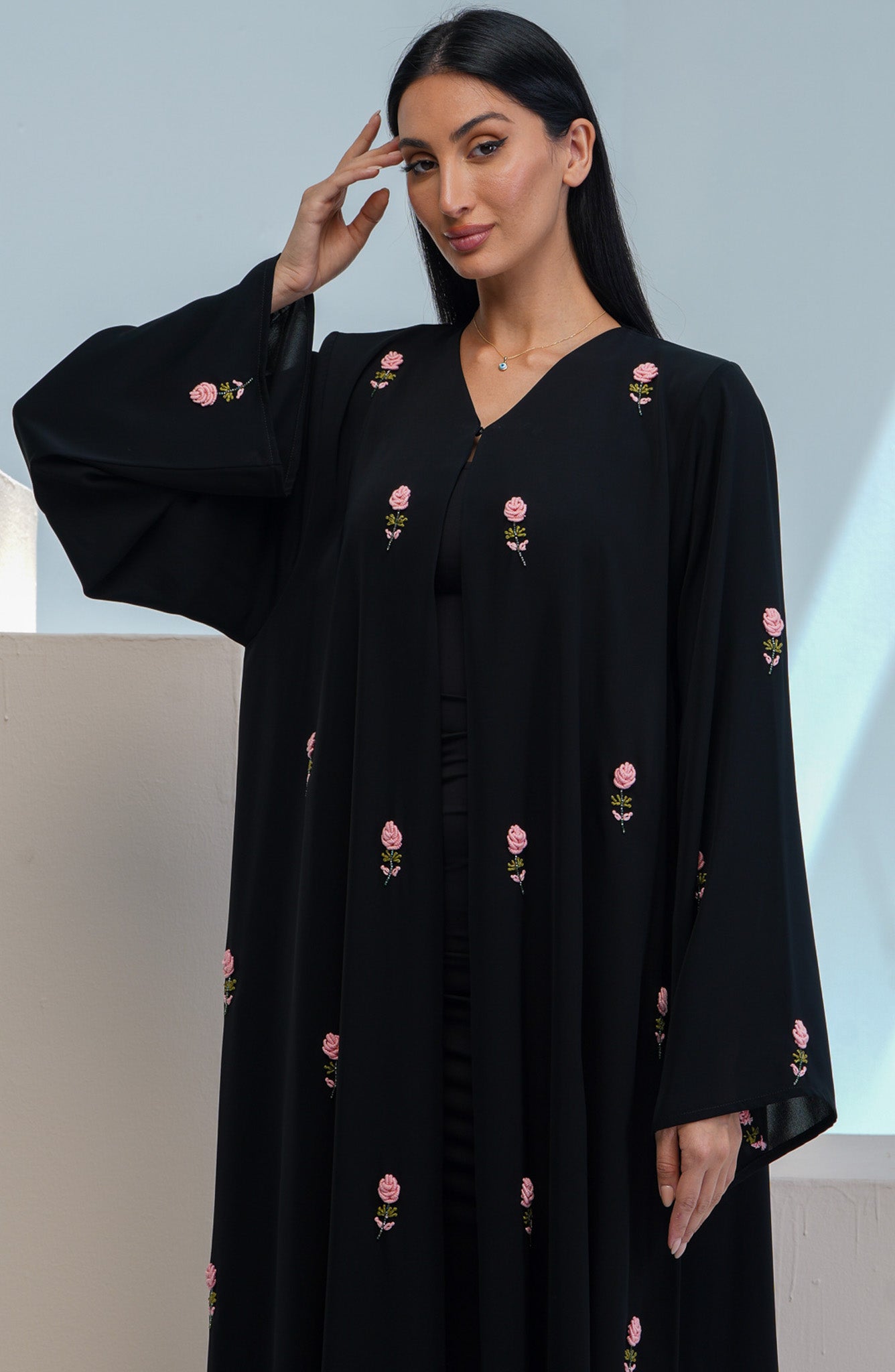 Shomoukh Abaya SS29809-29 - Black