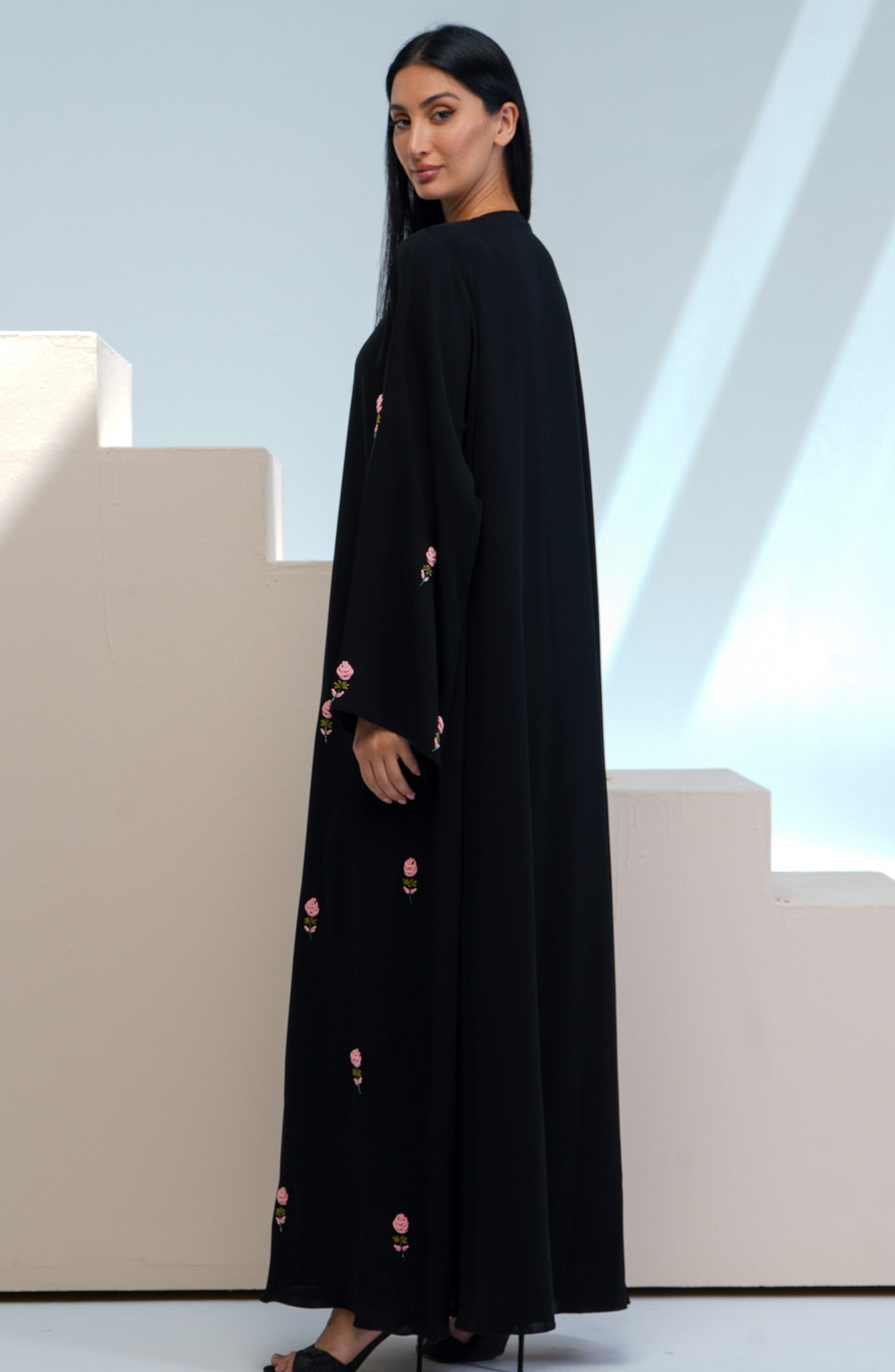 Shomoukh Abaya SS29809-29 - Black