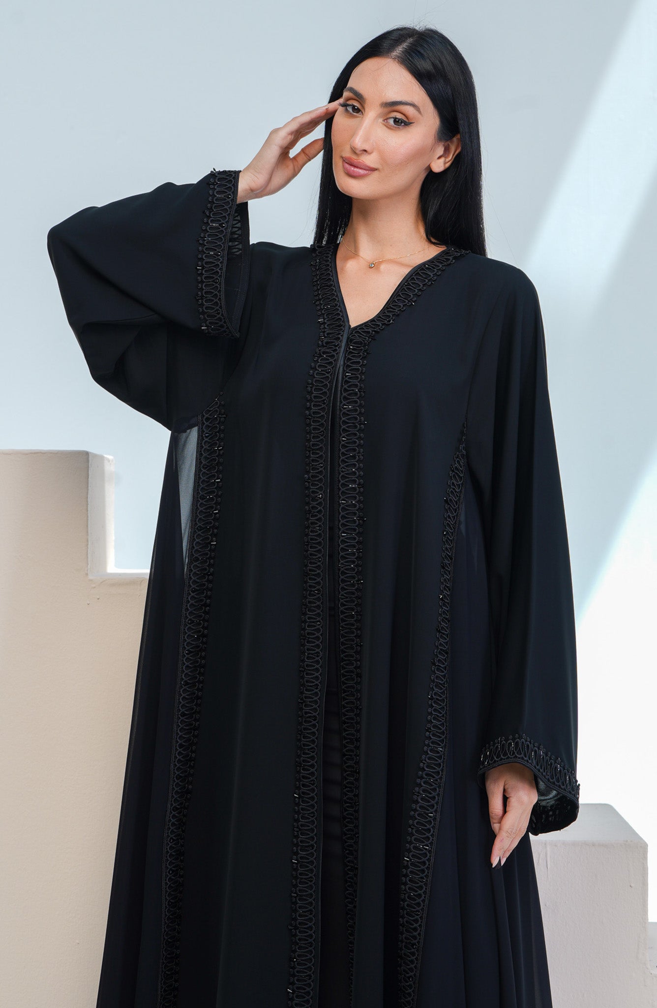 Shomoukh Abaya SS29609-40 - Black