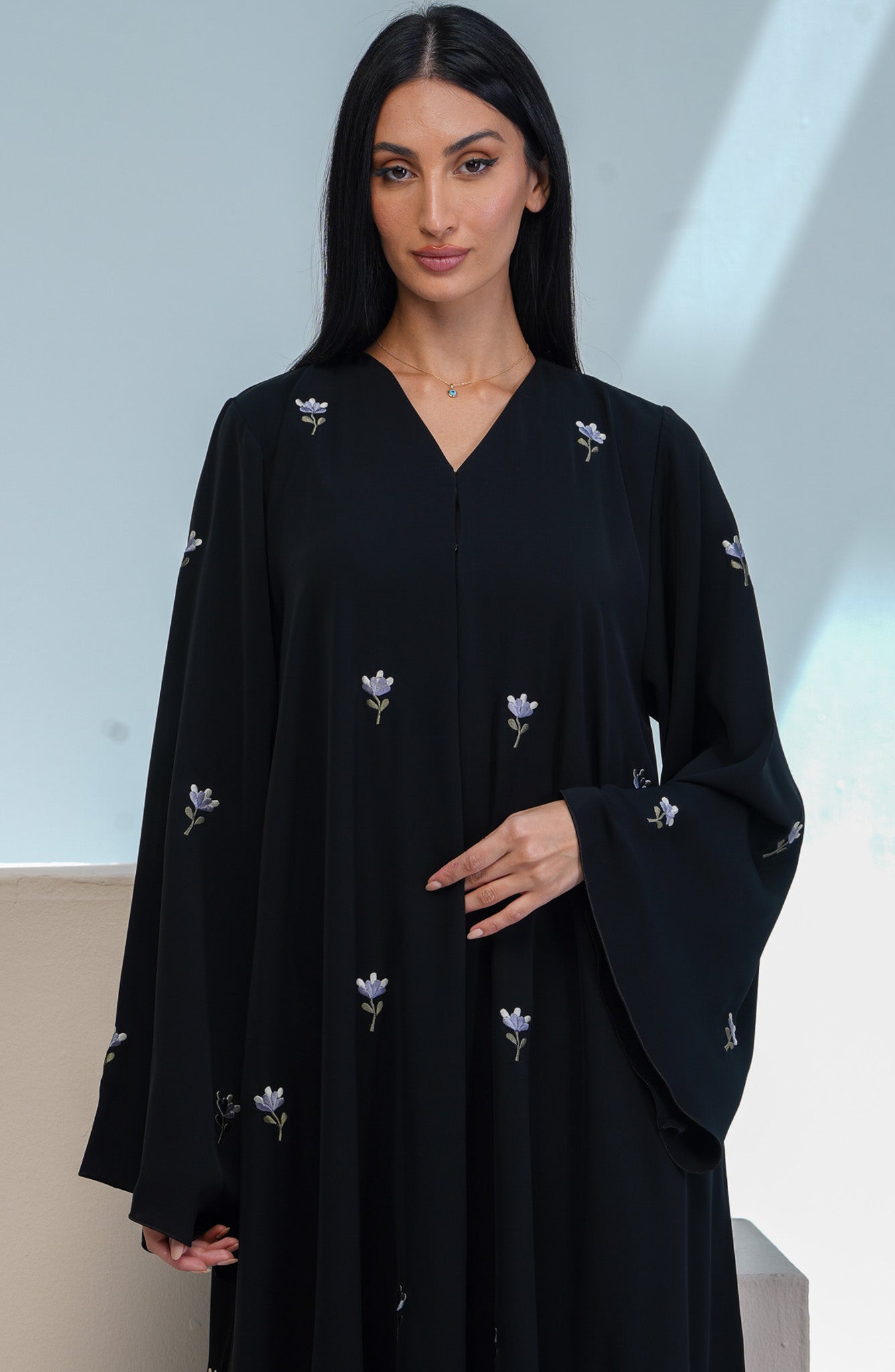 Shomoukh Abaya SS29509-23 - Black