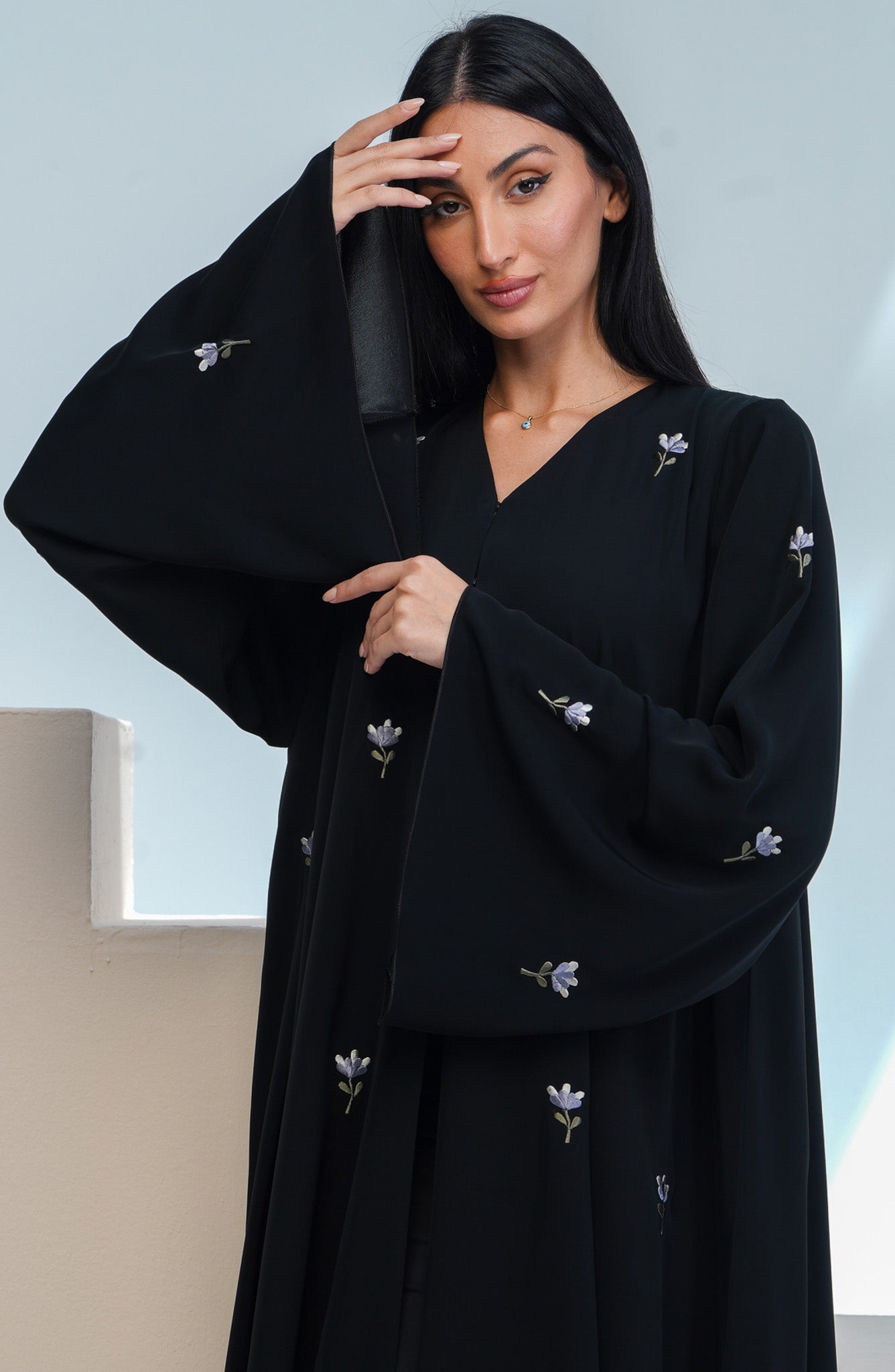 Shomoukh Abaya SS29509-23 - Black