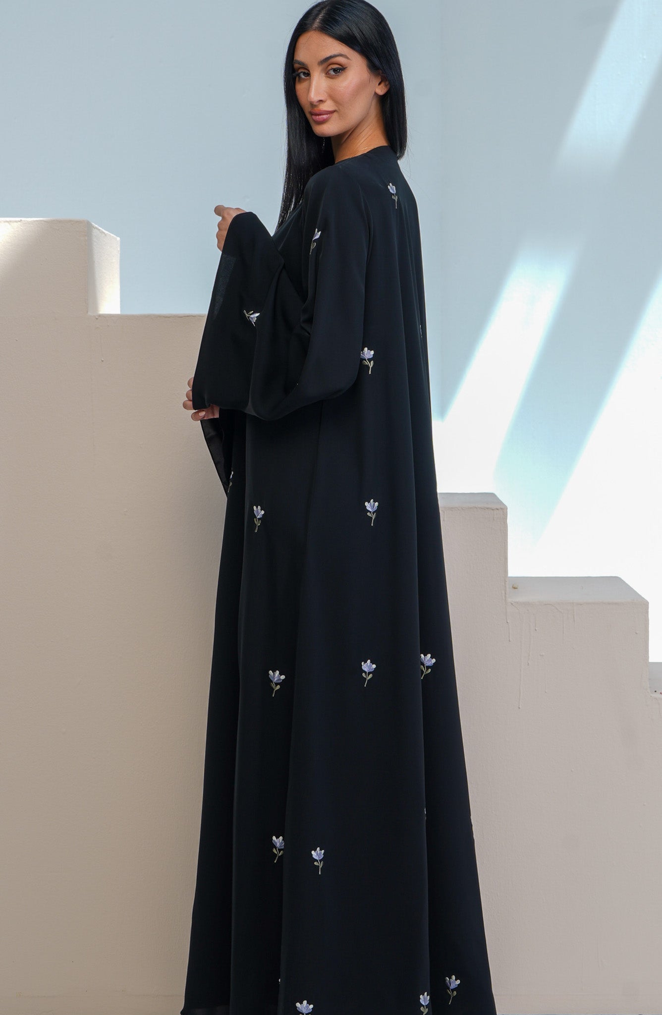 Shomoukh Abaya SS29509-23 - Black