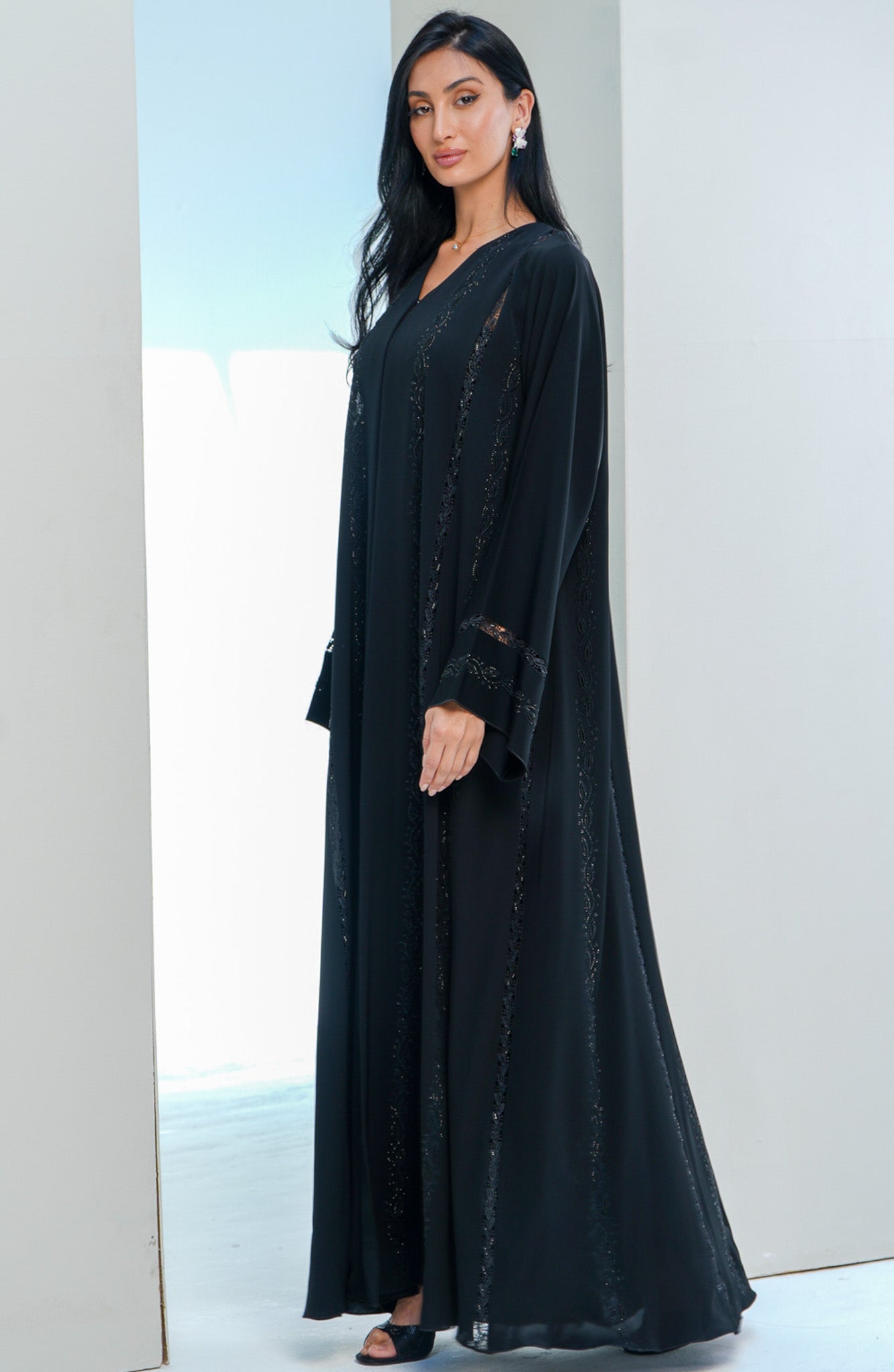 Shomoukh Abaya SS39209-48 - Black