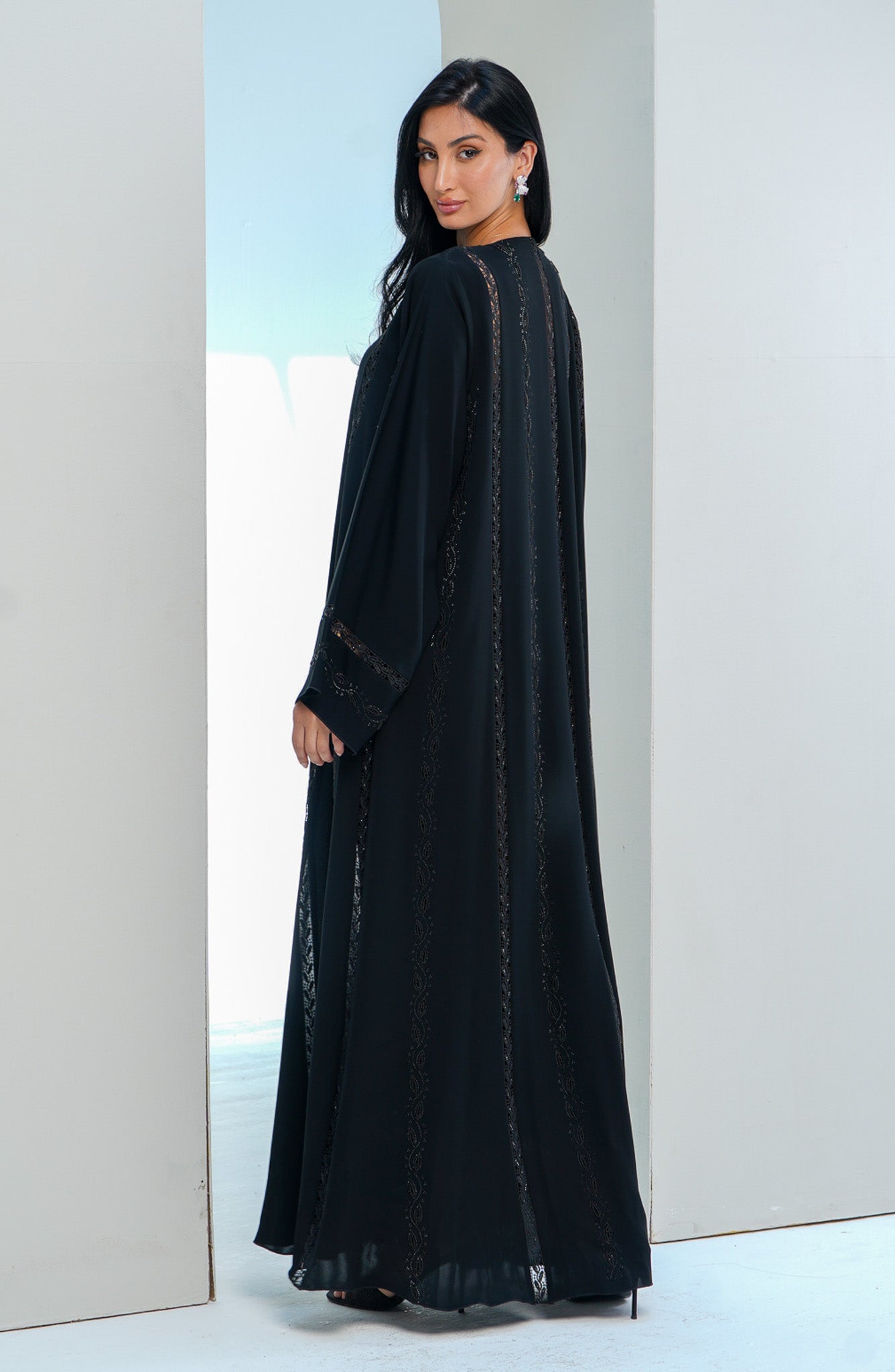 Shomoukh Abaya SS39209-48 - Black