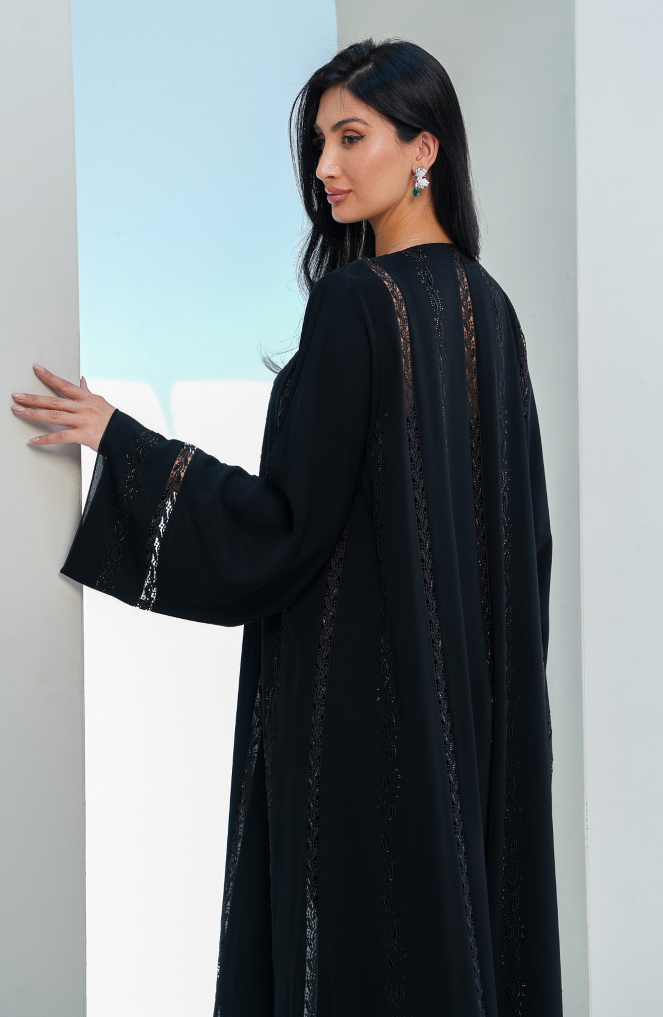 Shomoukh Abaya SS39209-48 - Black