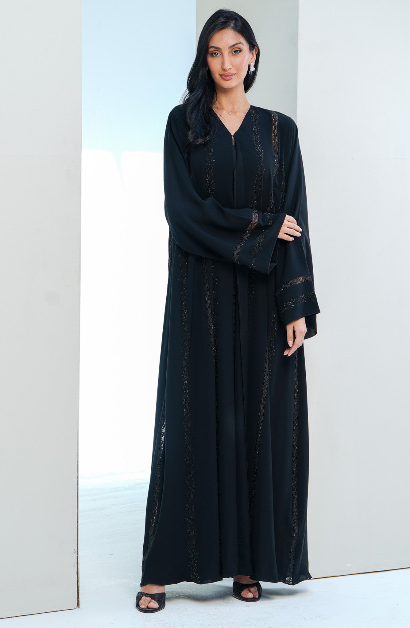 Shomoukh Abaya SS39209-48 - Black