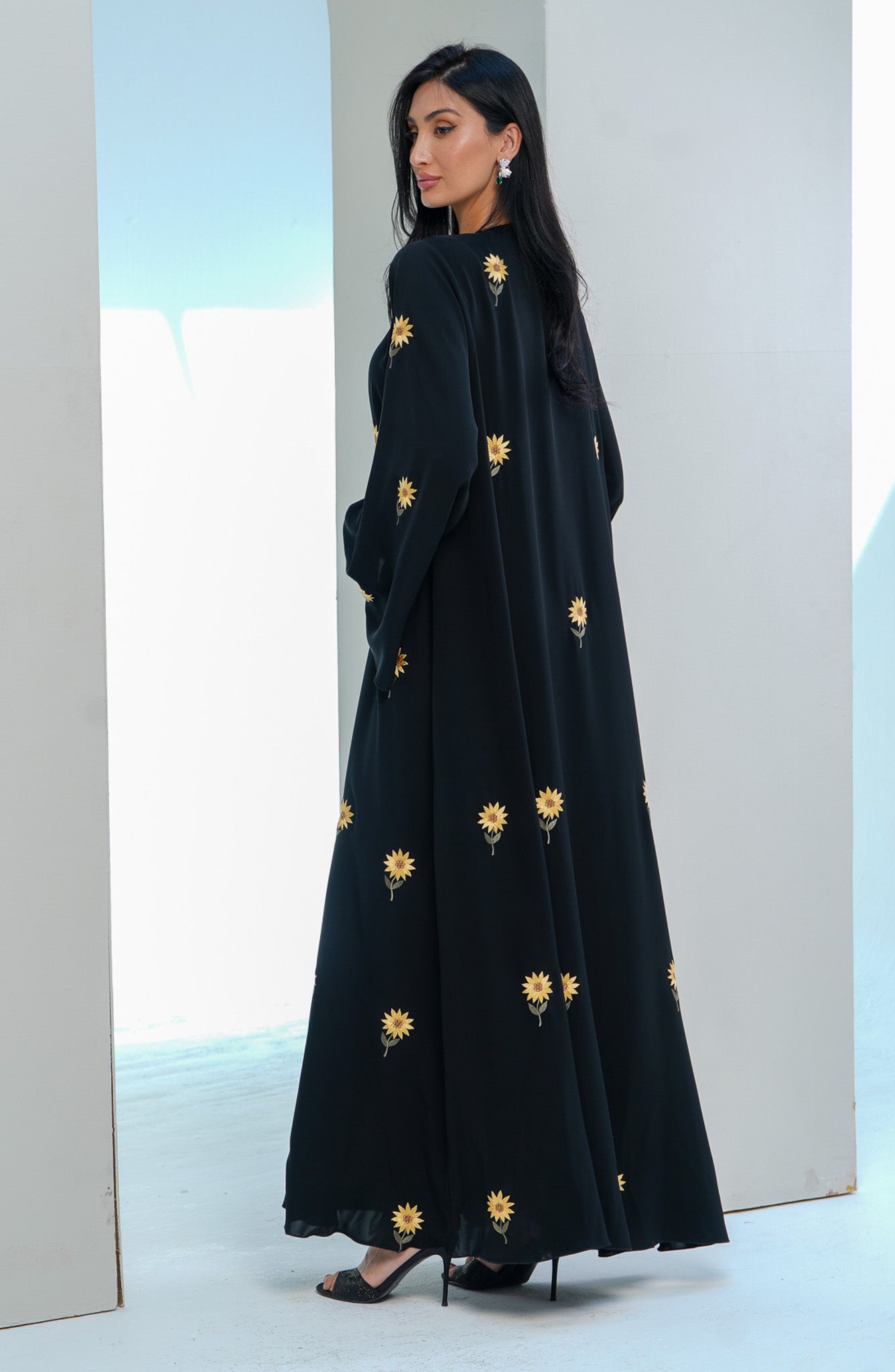 Shomoukh Abaya SS29809-7 - Black