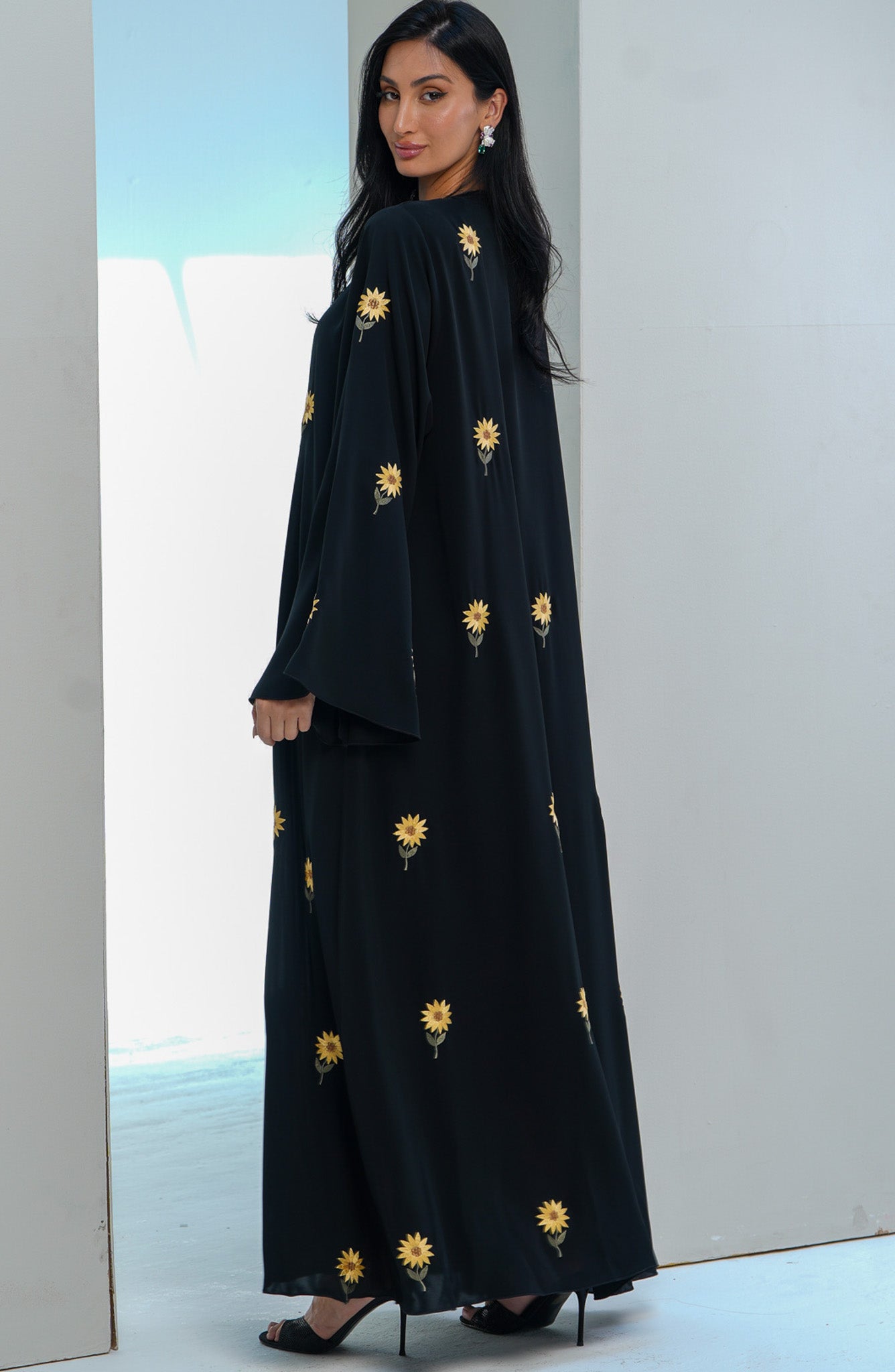 Shomoukh Abaya SS29809-7 - Black