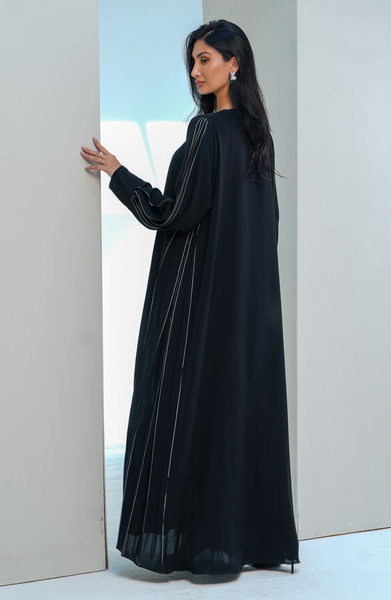 Shomoukh Abaya SS29209-11 - Black