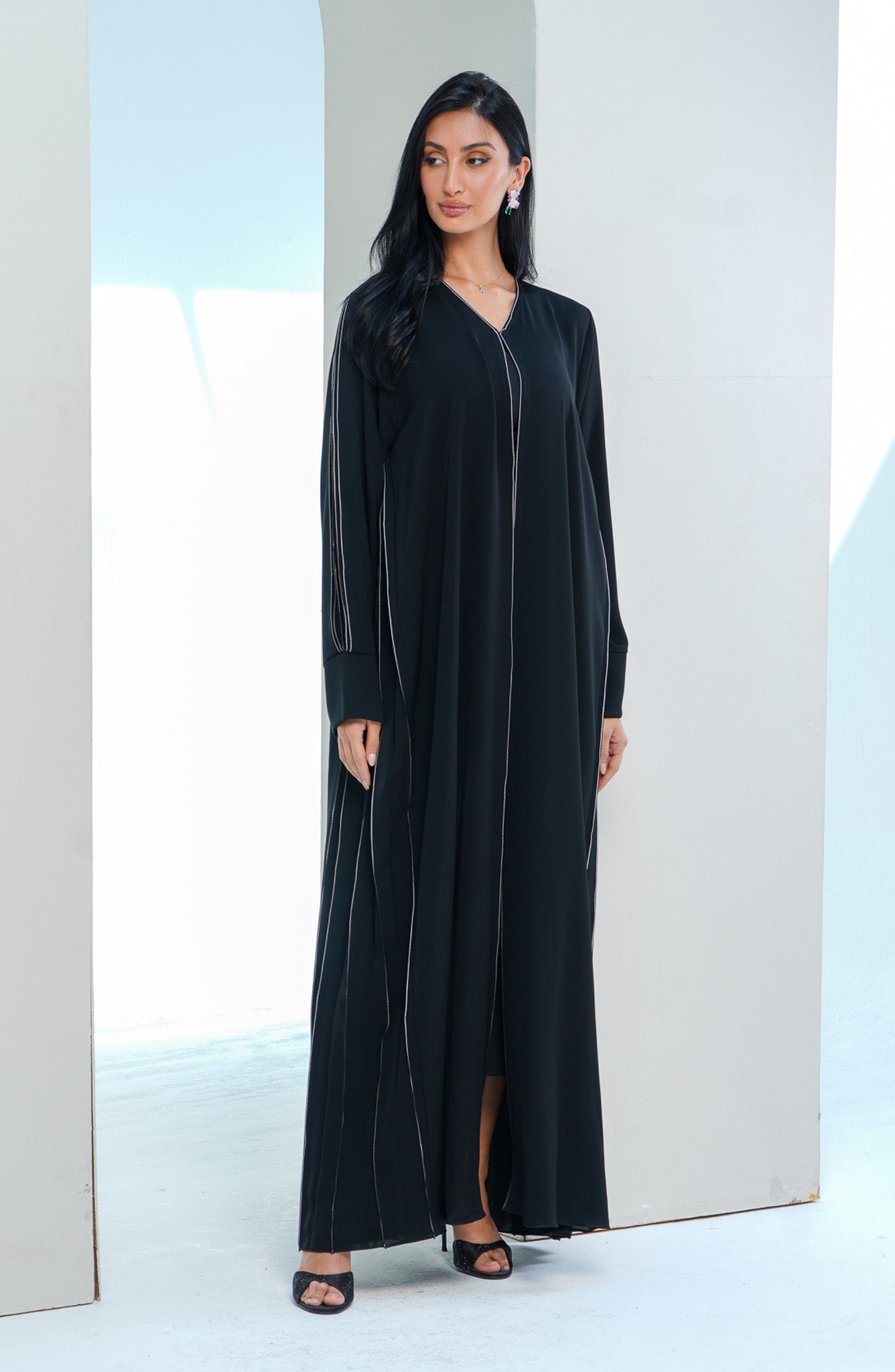 Shomoukh Abaya SS29209-11 - Black