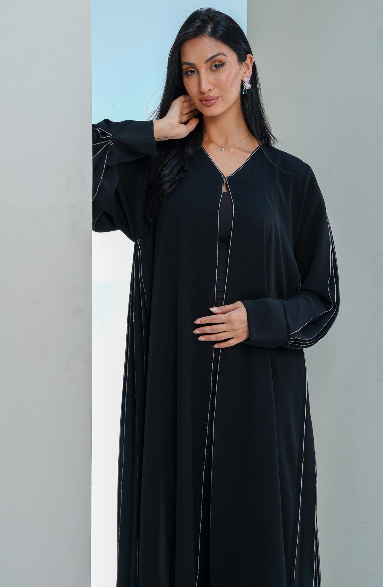 Shomoukh Abaya SS29209-11 - Black