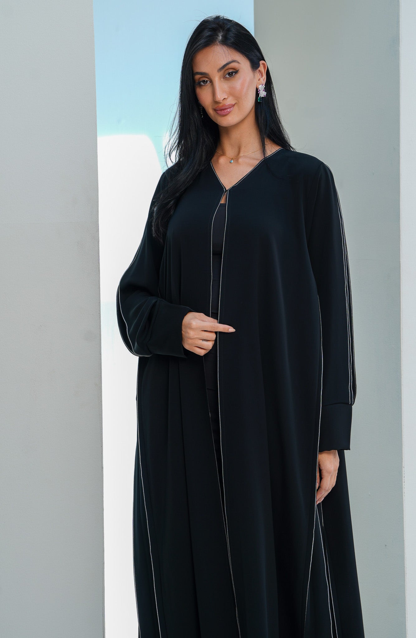 Shomoukh Abaya SS29209-11 - Black